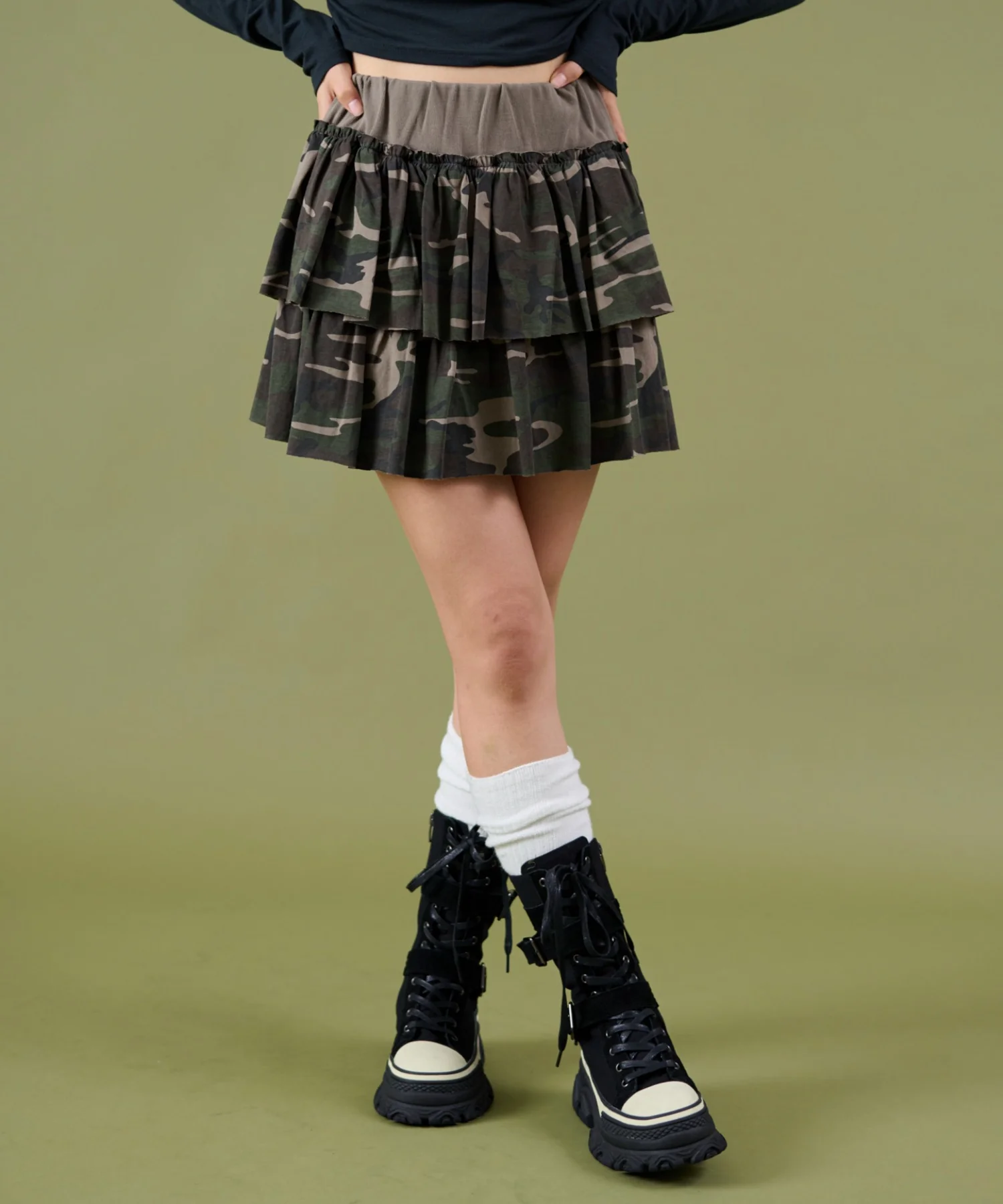 カモフラティアードミニスカパン - Image 3