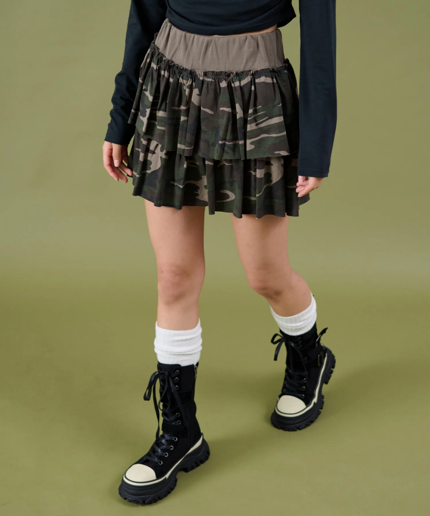 カモフラティアードミニスカパン - Image 6