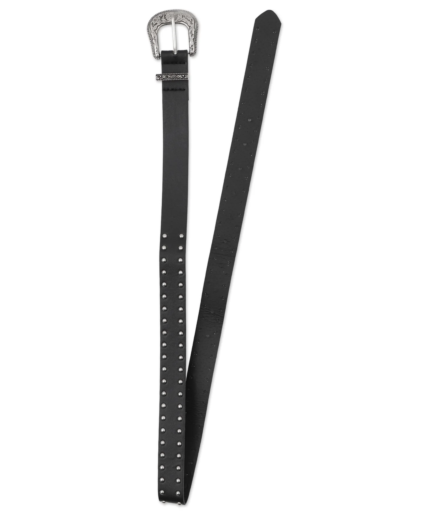 ストーンベルト付きウォッシュドデニムミニスカパン - Image 16