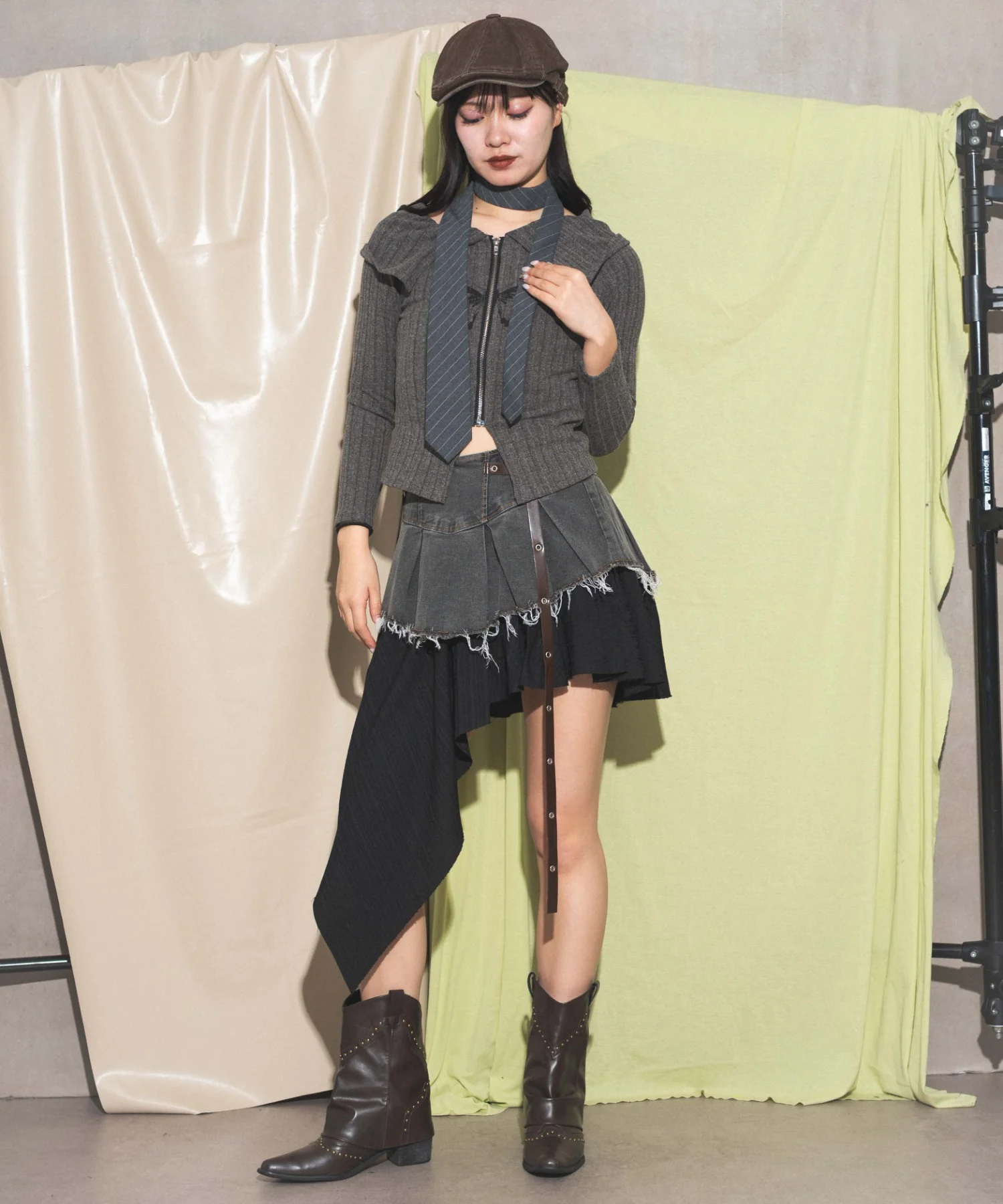バタフライジップオフショルトップス - Image 3