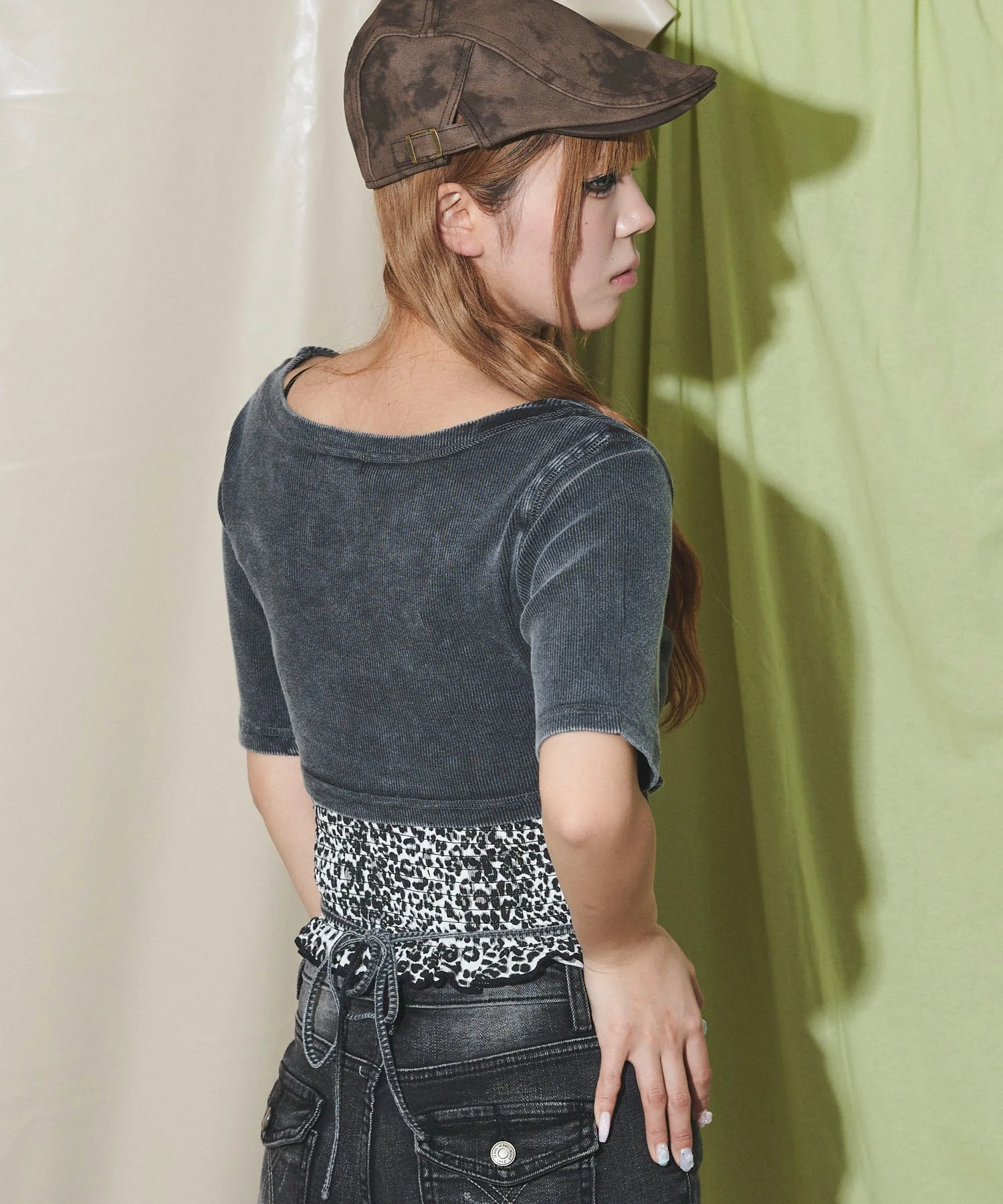 フロントフッククロップドカーデ - Image 14