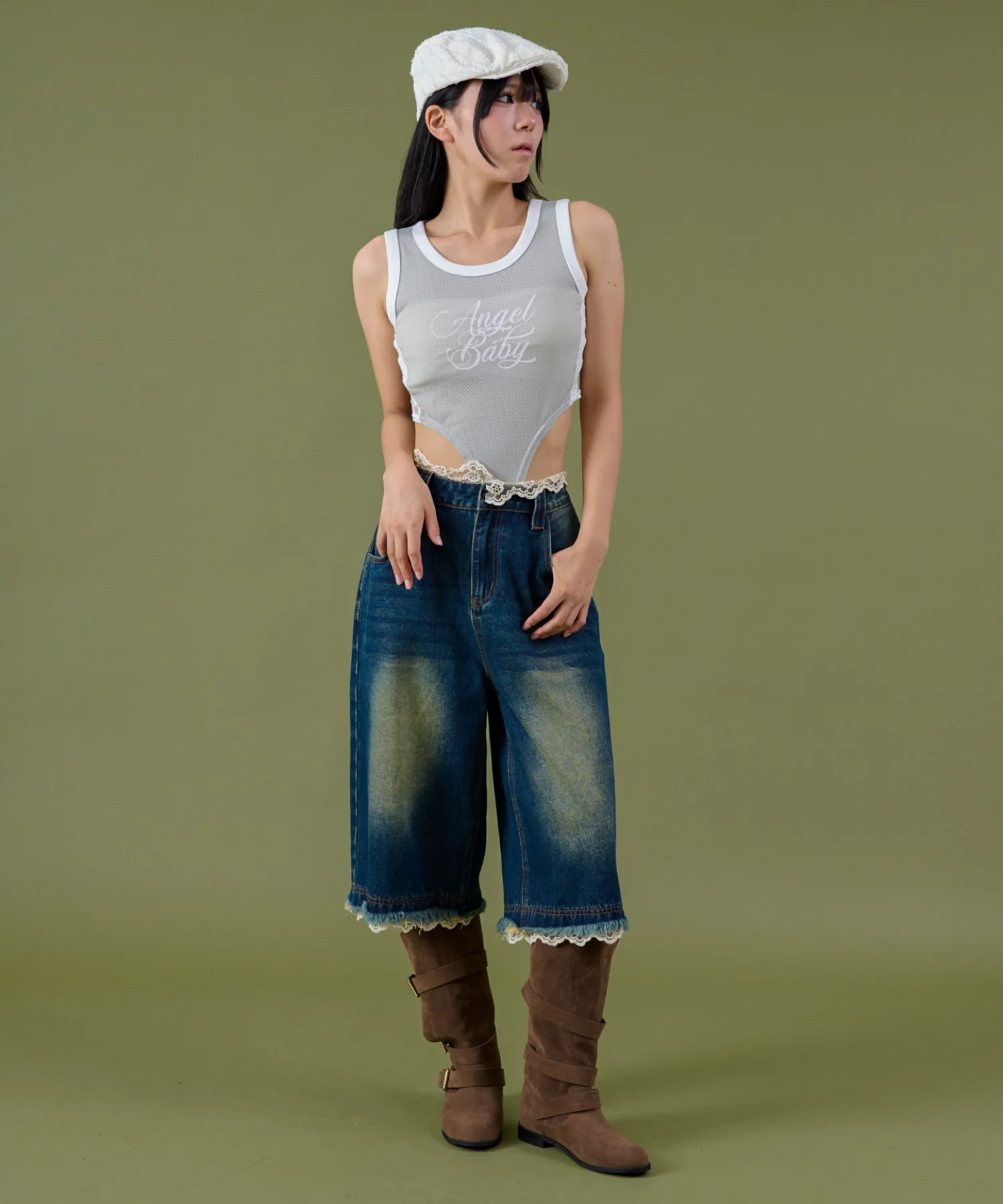 サイドレースロゴボディスーツTOP - Image 3