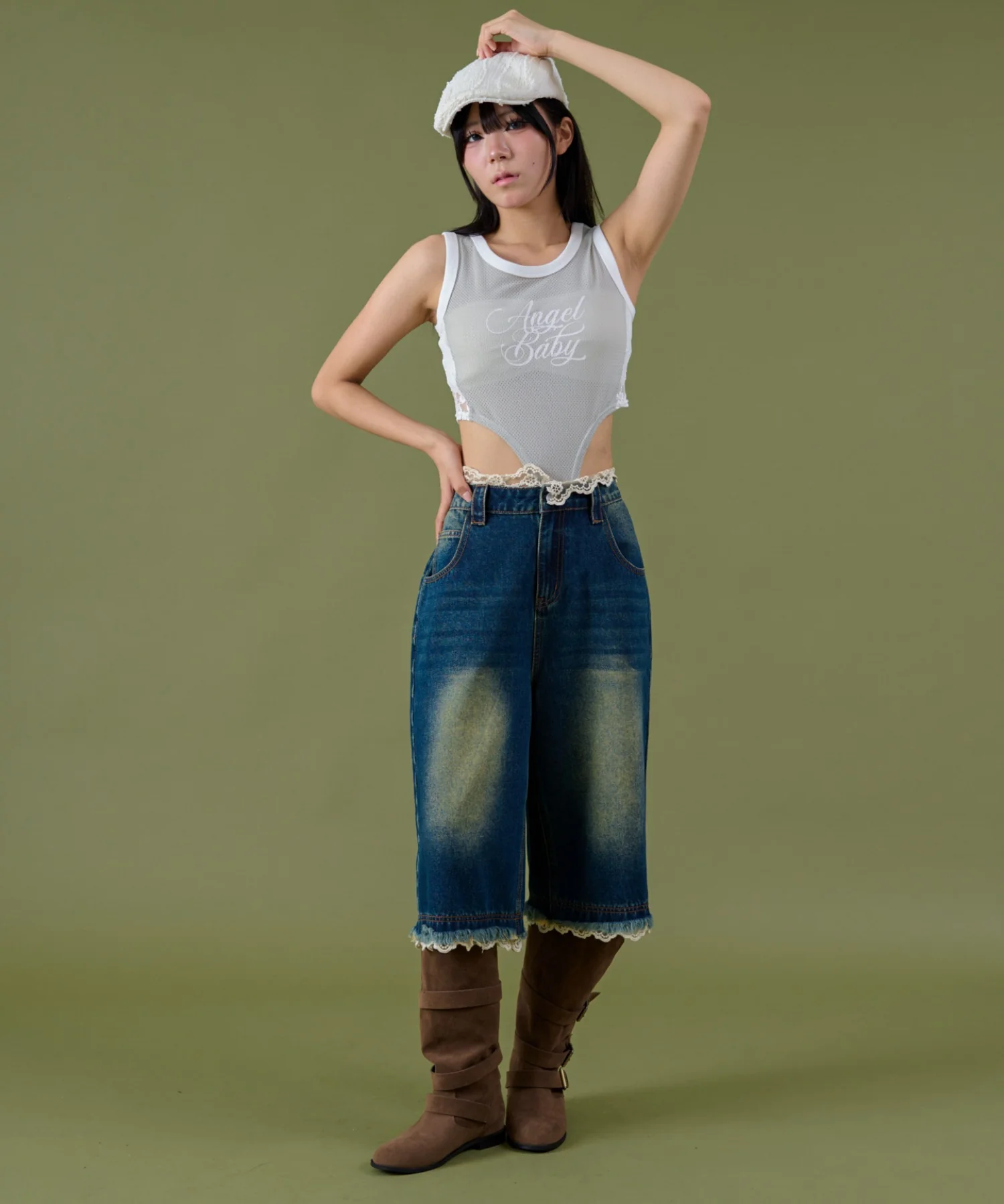 サイドレースロゴボディスーツTOP - Image 7