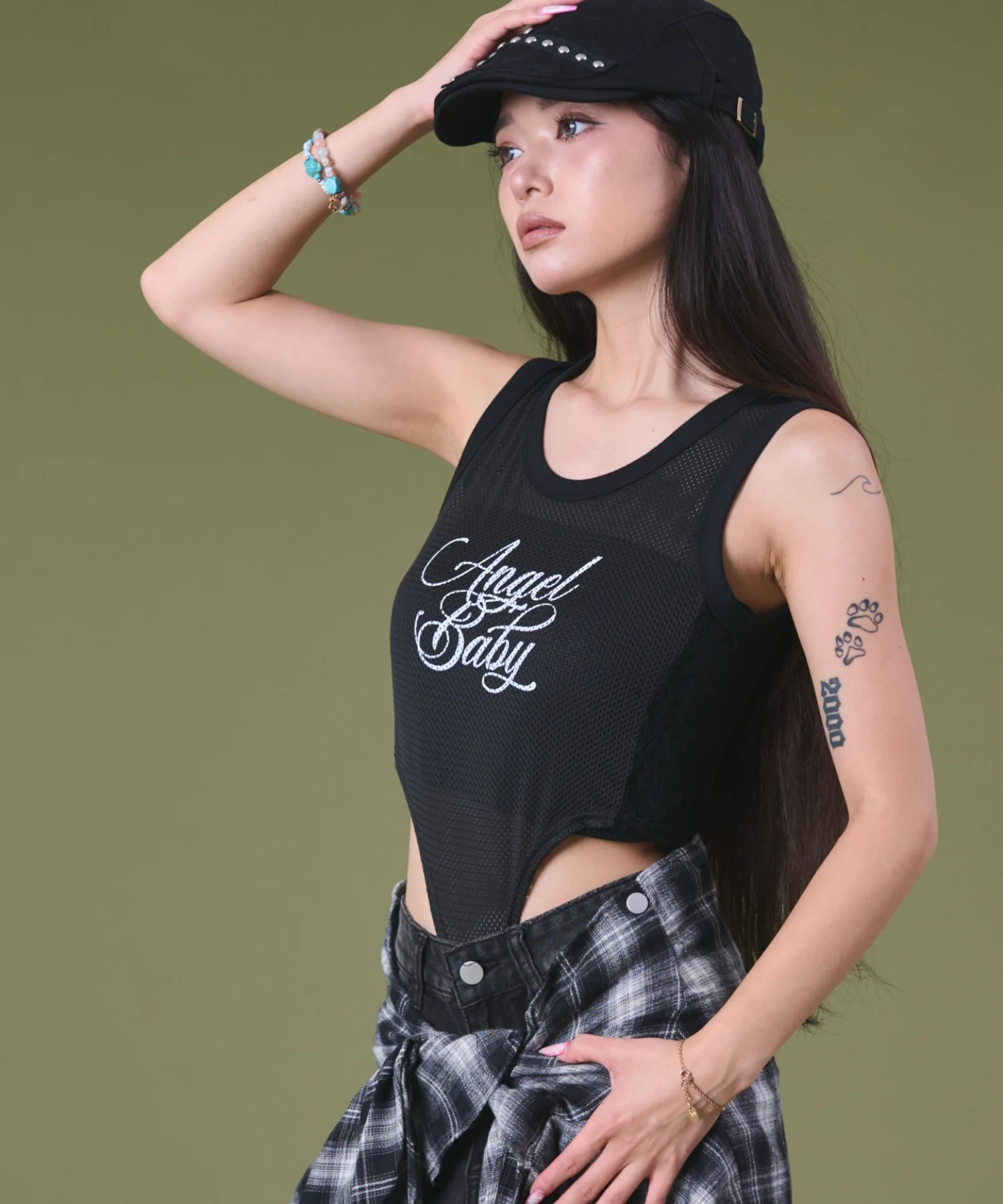 サイドレースロゴボディスーツTOP - Image 8