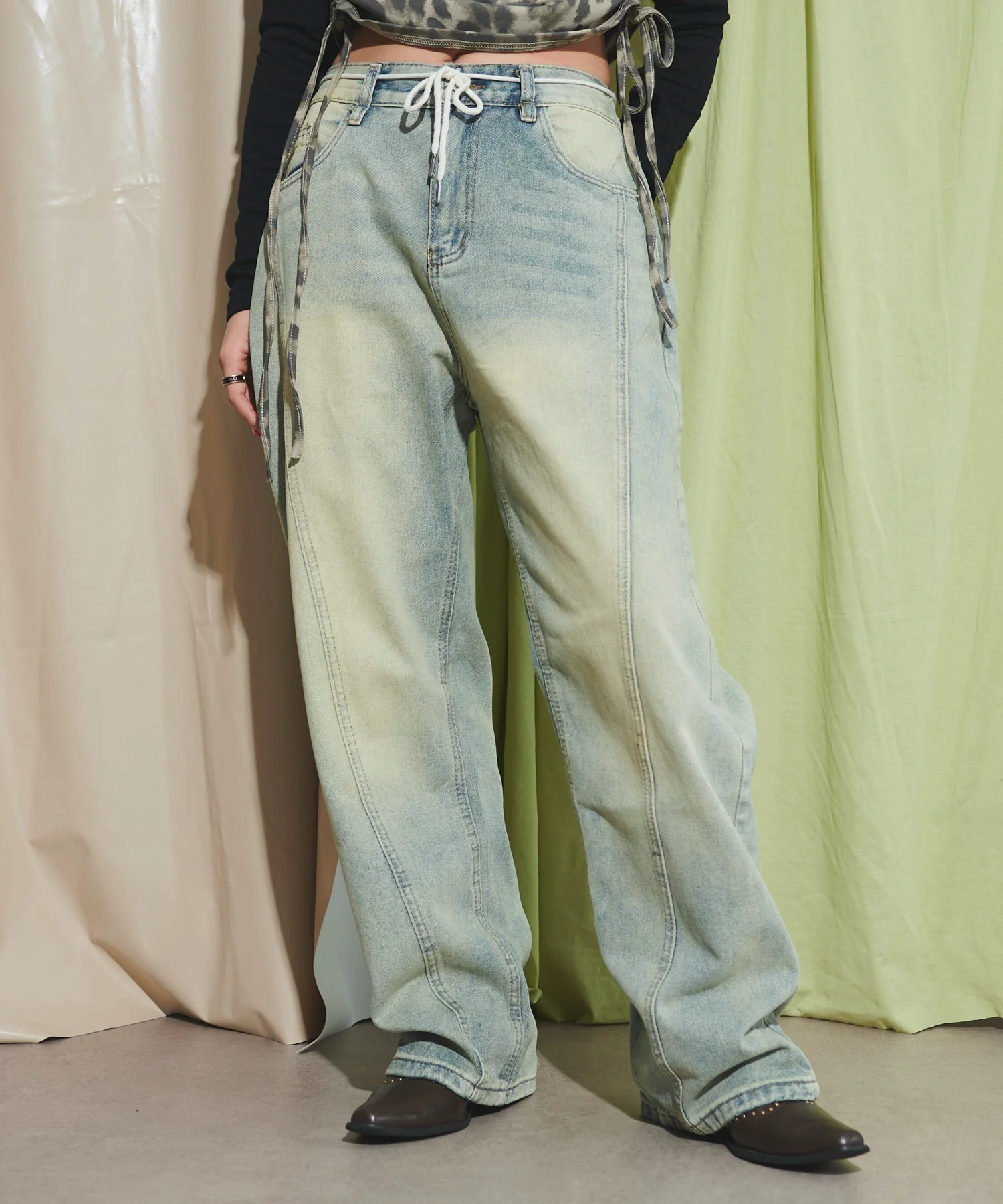 ウォッシュストリングデニム - Image 7