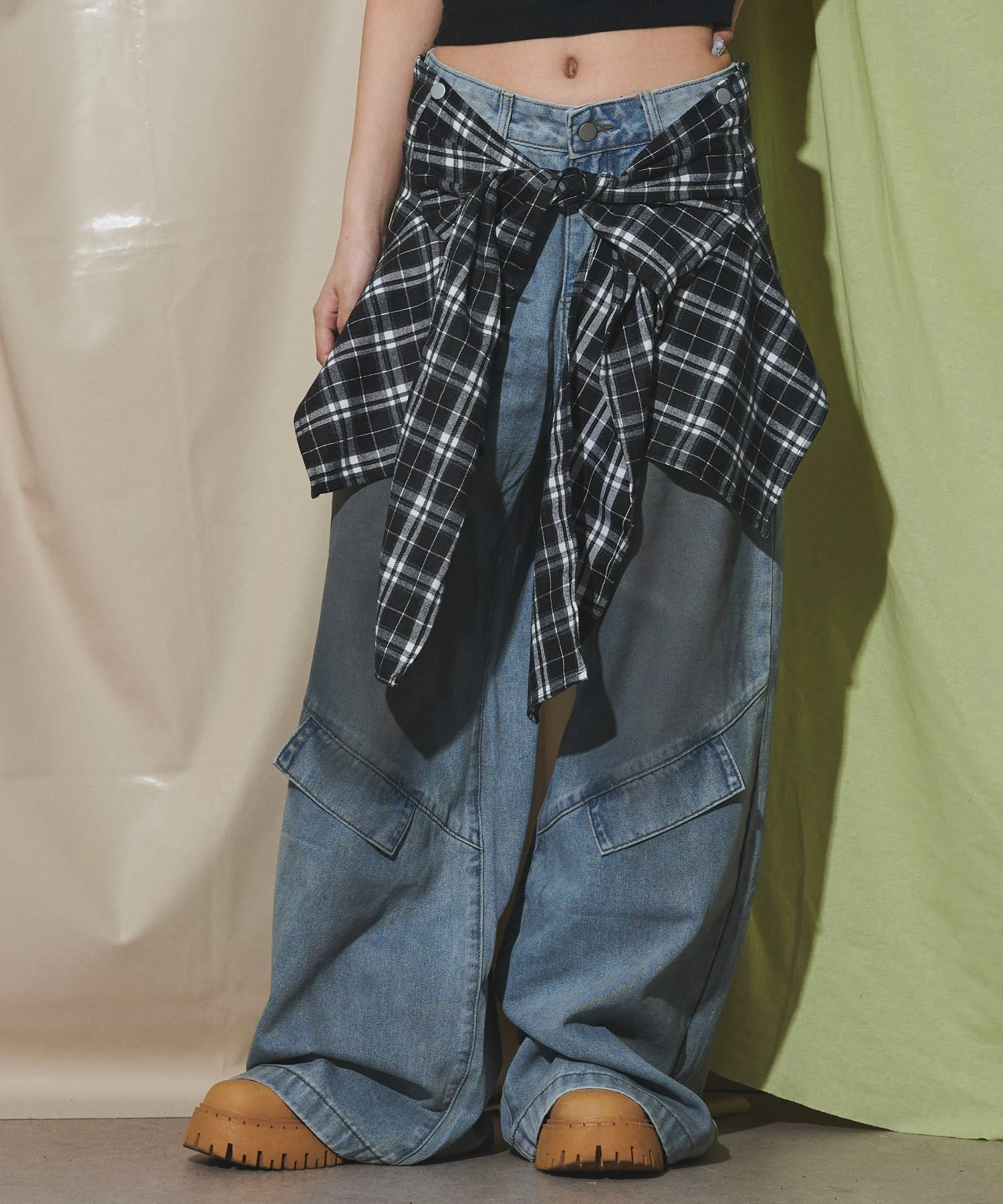 フェイクシャツスリーブデニム - Image 13