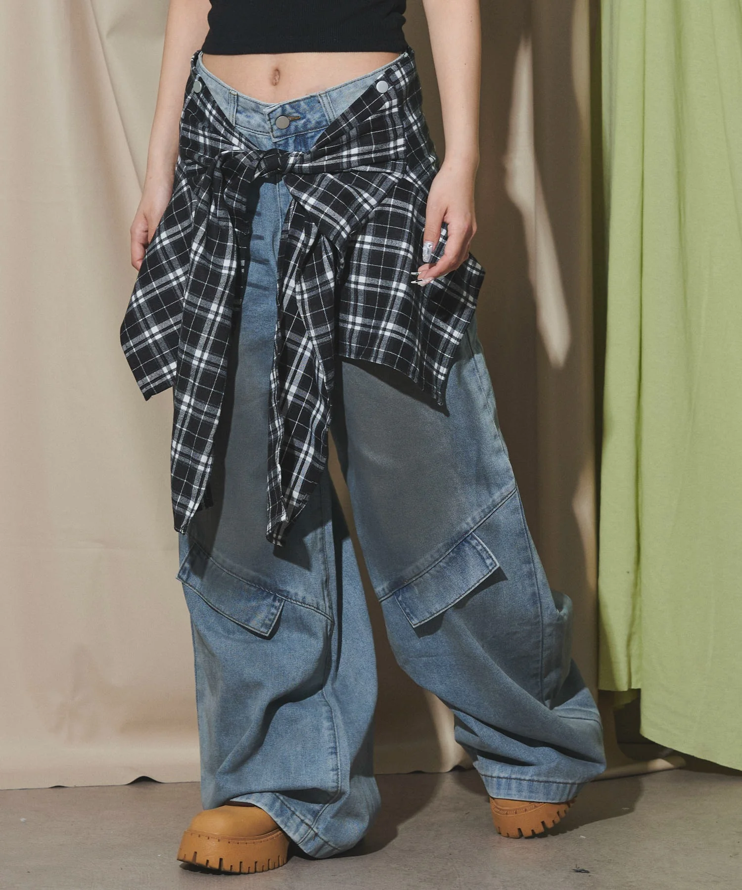 フェイクシャツスリーブデニム - Image 14