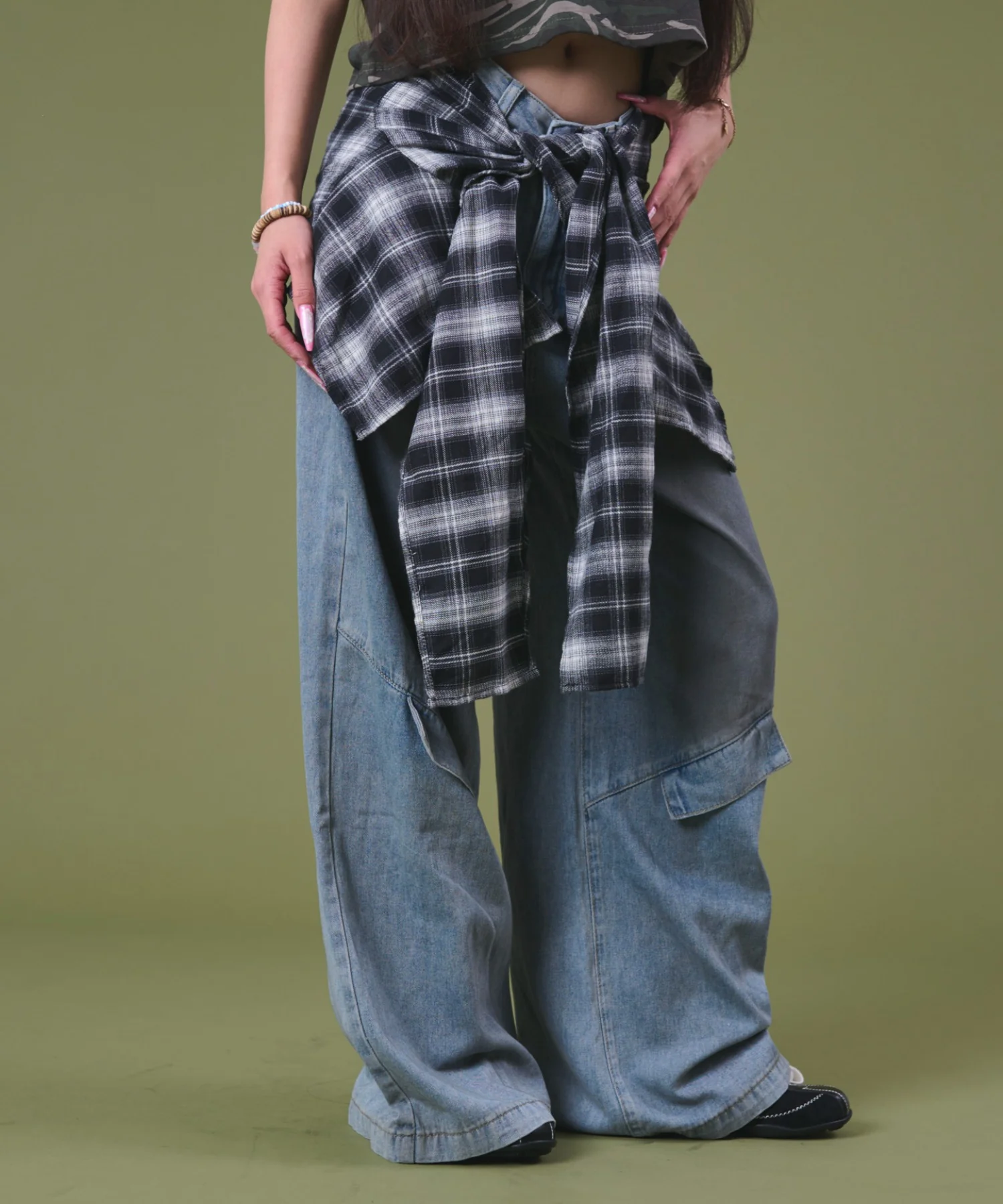 フェイクシャツスリーブデニム - Image 17