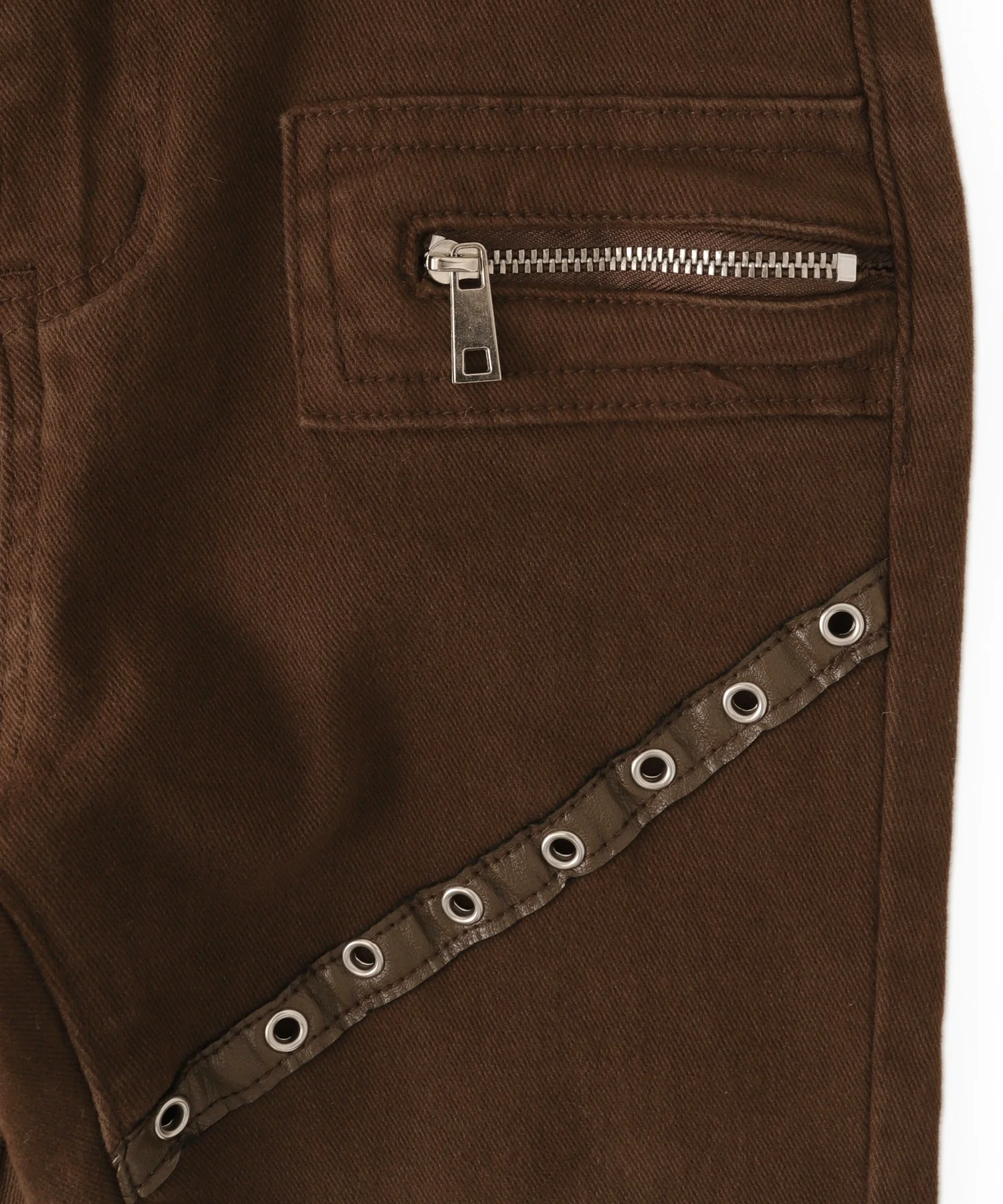 ウエストロールダウンハトメフレアパンツ - Image 11