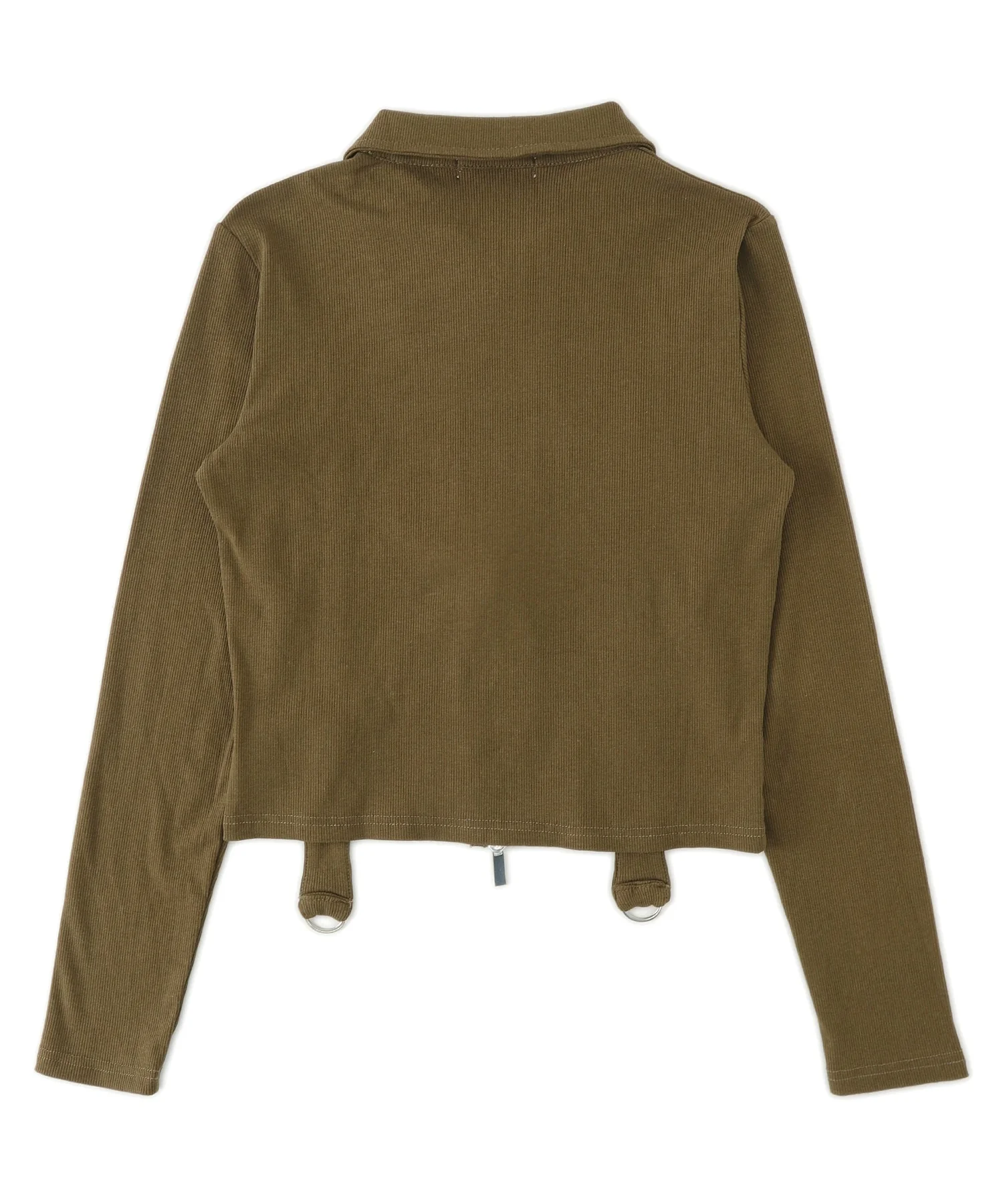 Wジップスタッズクロップドトップス - Image 14
