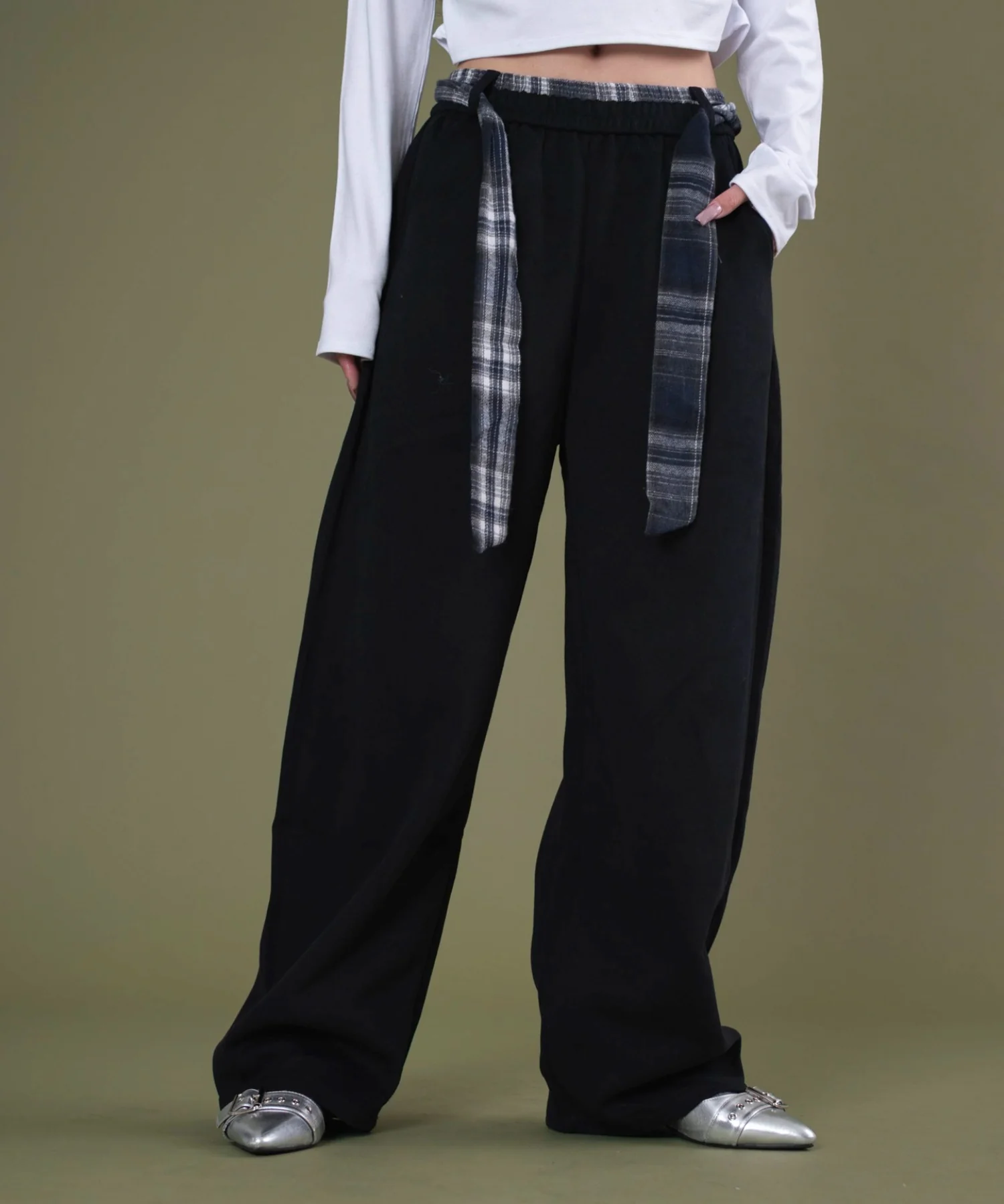フェイクスリーブスウェットパンツ - Image 2