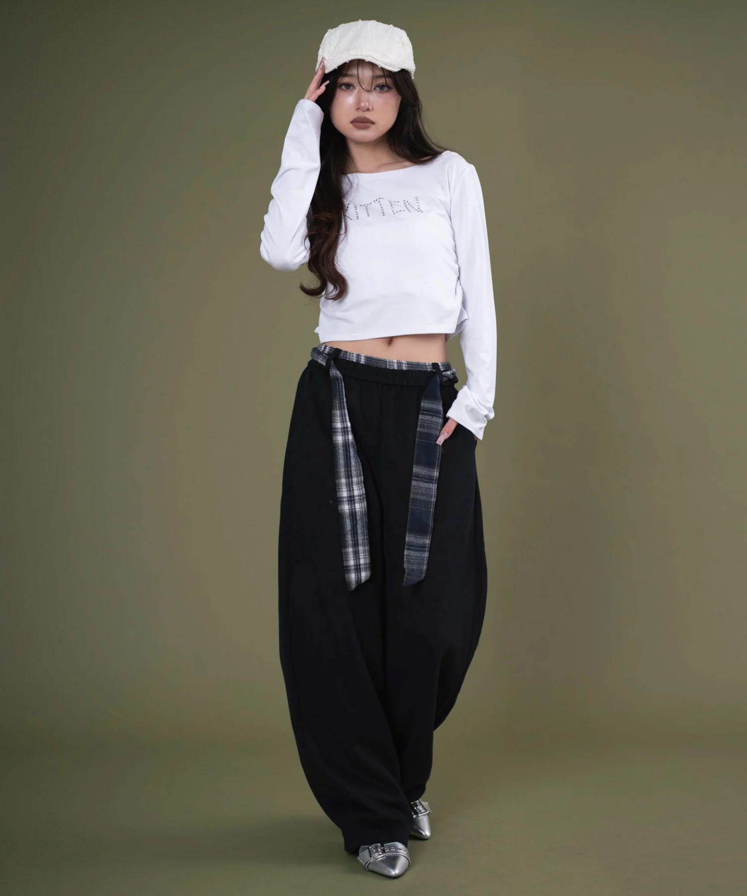 フェイクスリーブスウェットパンツ - Image 4