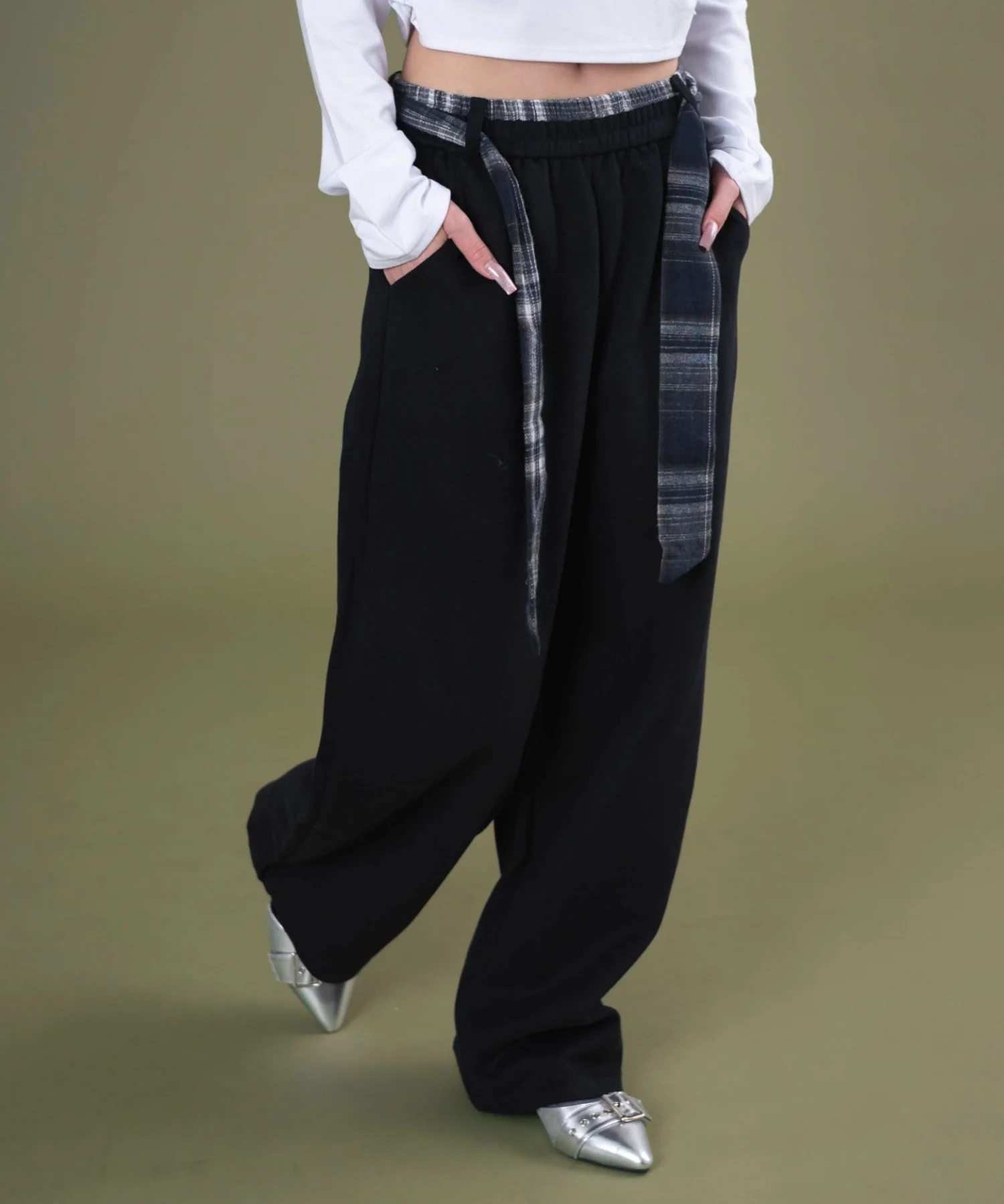 フェイクスリーブスウェットパンツ - Image 9