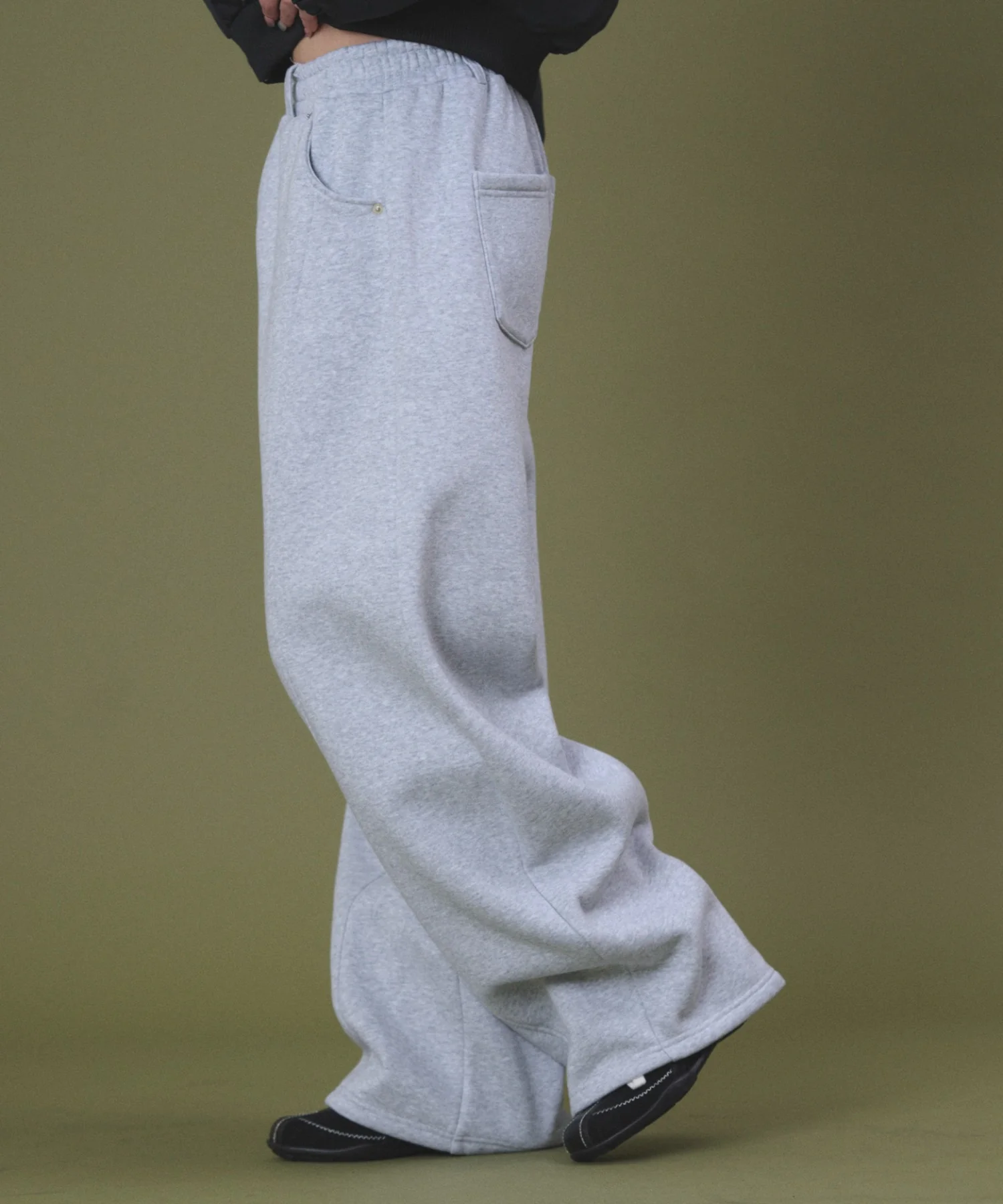 裏起毛バレルスウェットパンツ - Image 5