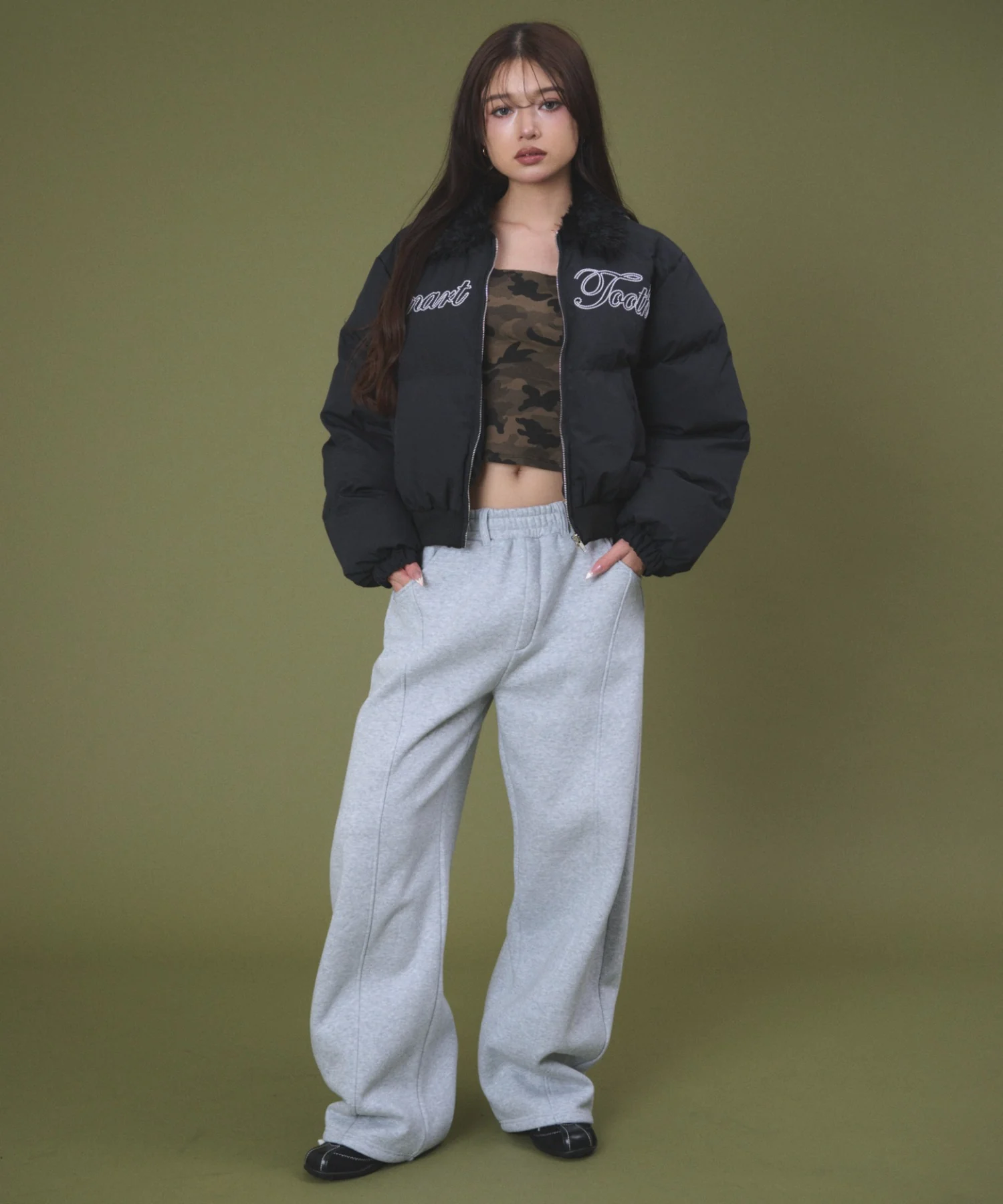 裏起毛バレルスウェットパンツ - Image 6