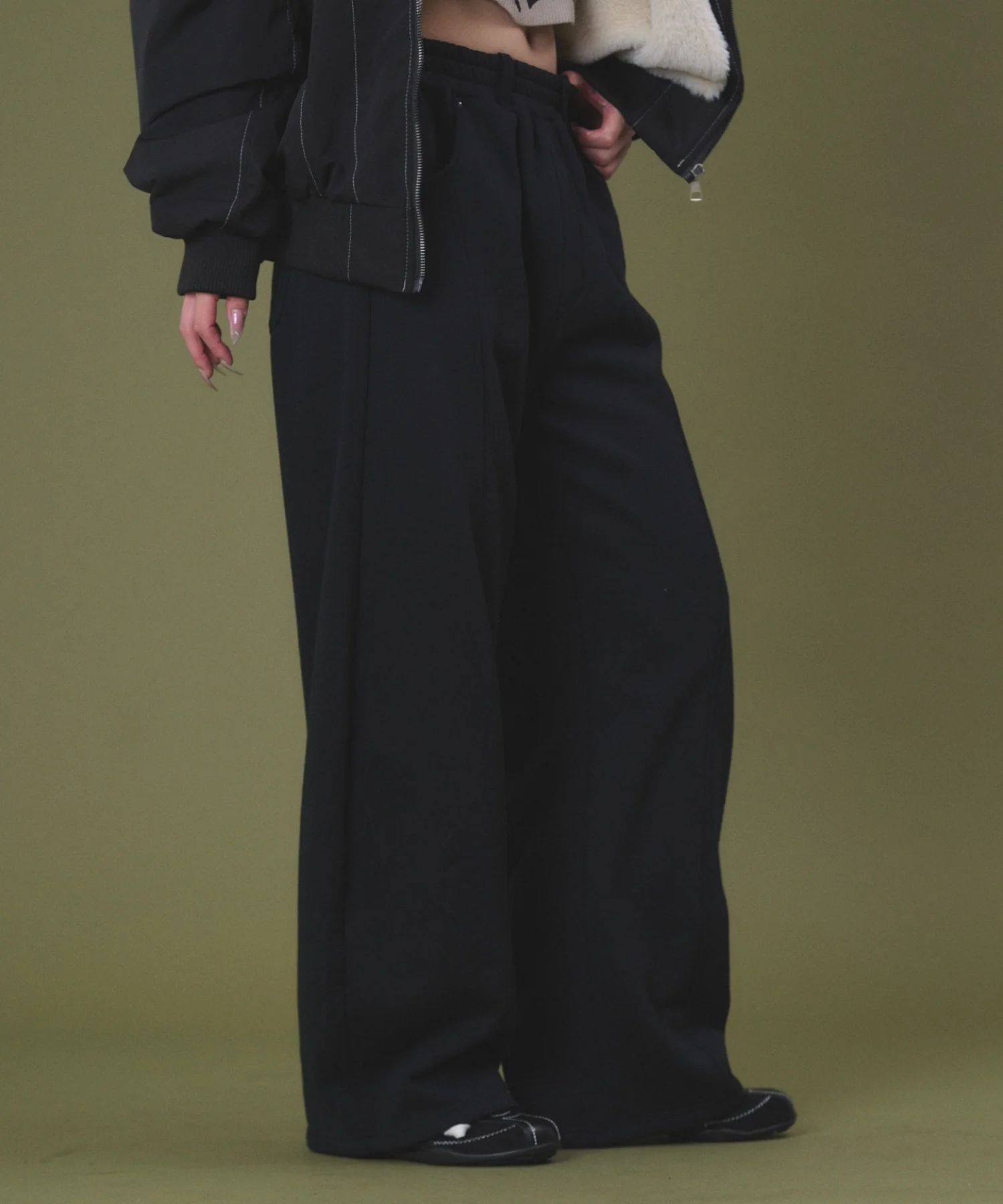 裏起毛バレルスウェットパンツ - Image 8