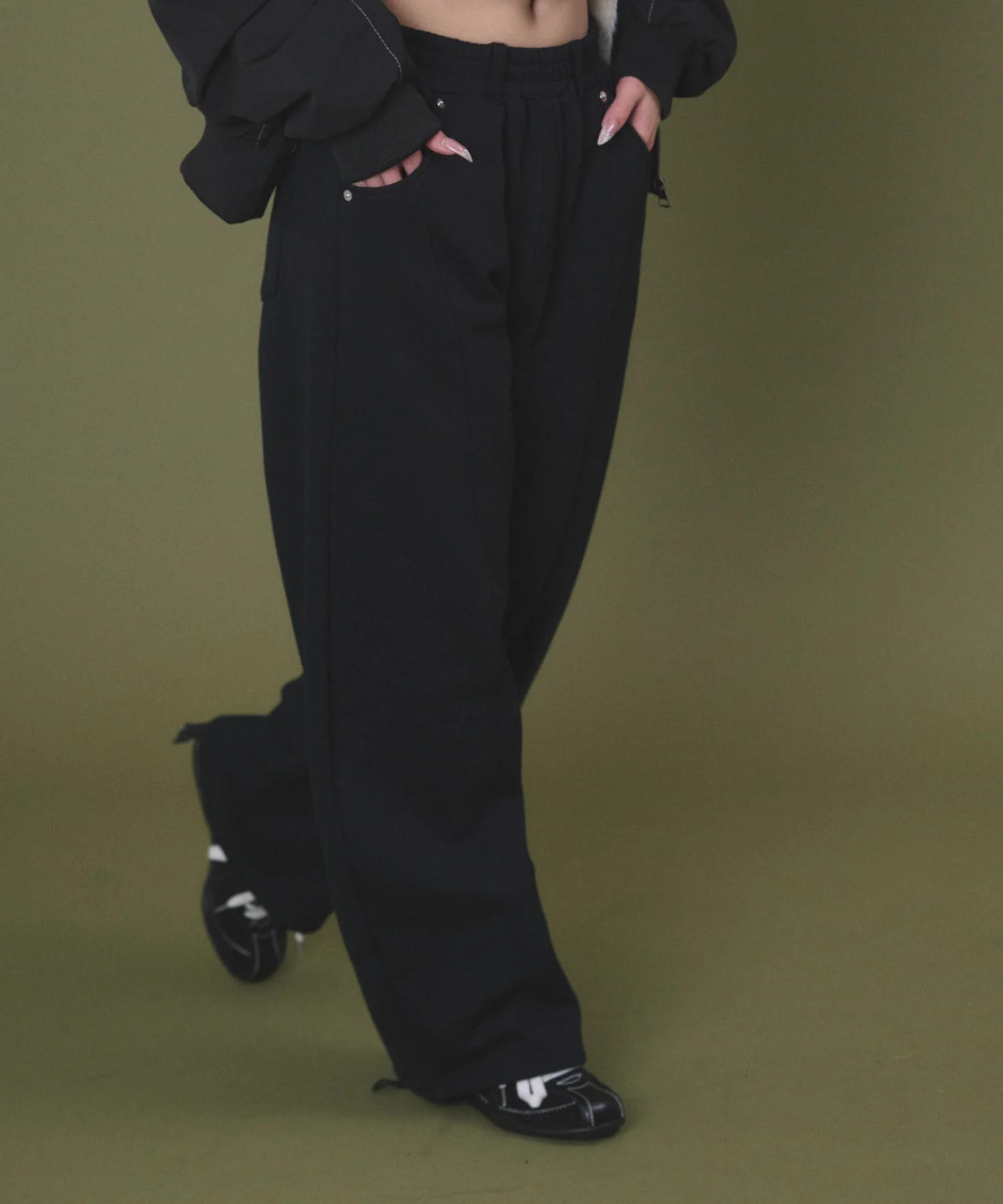 裏起毛バレルスウェットパンツ - Image 9