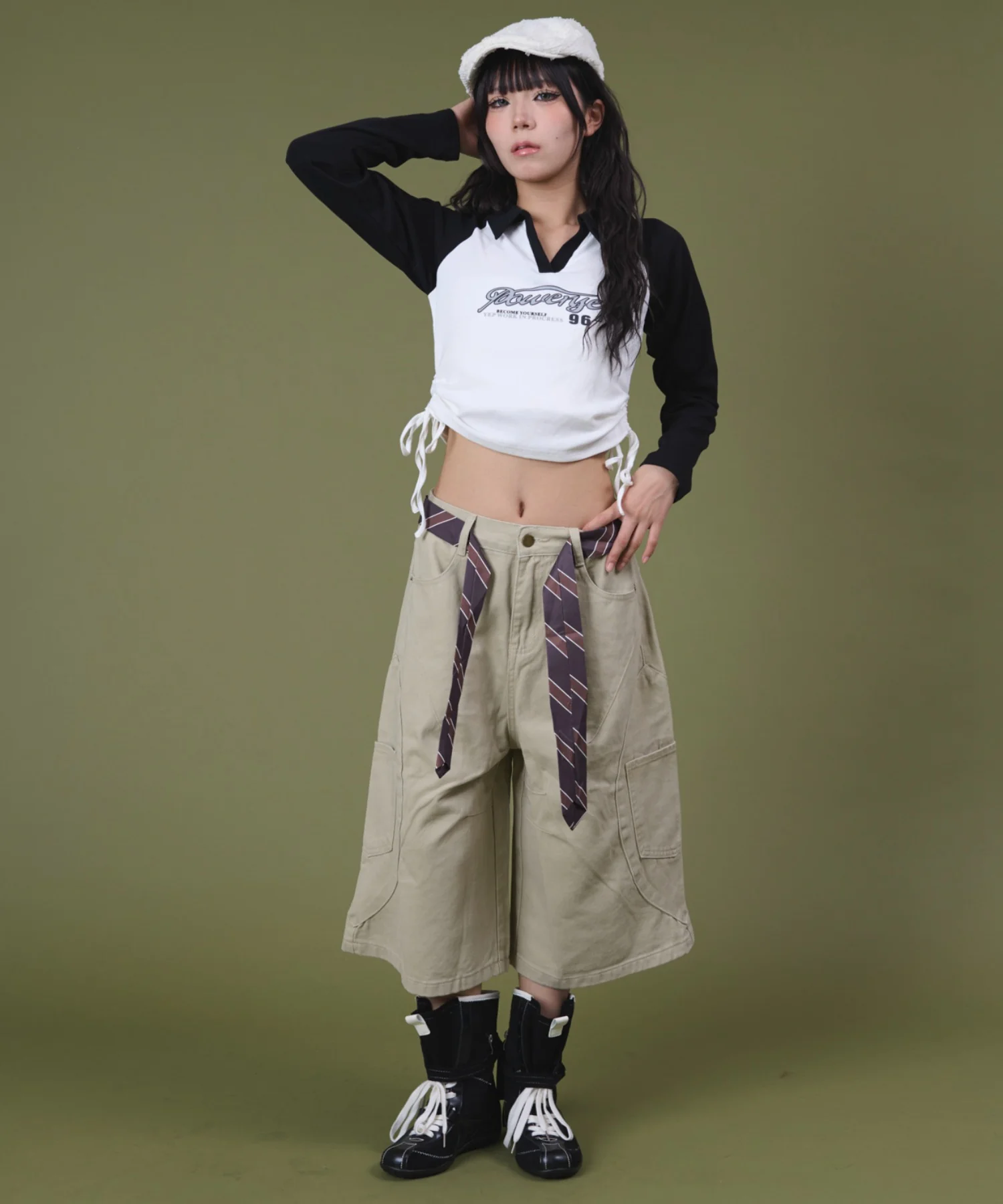 タイ付きデザインバレルデニム - Image 11