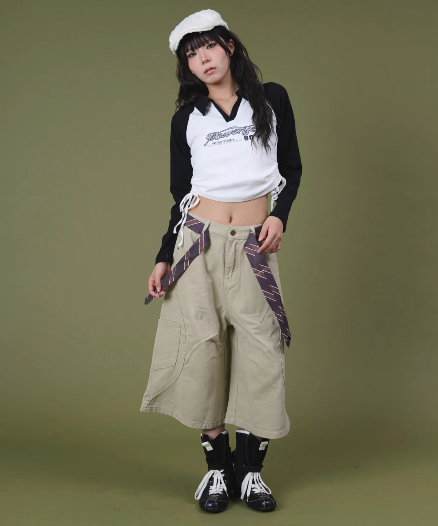 タイ付きデザインバレルデニム - Image 5