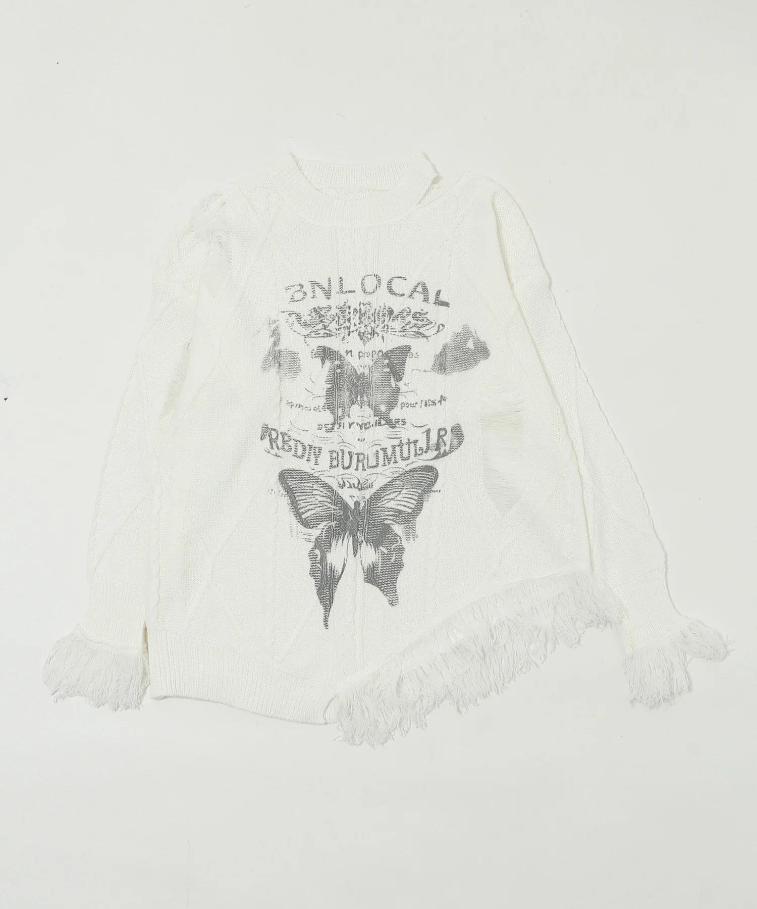 ダメージバタフライフリンジニット - Image 18