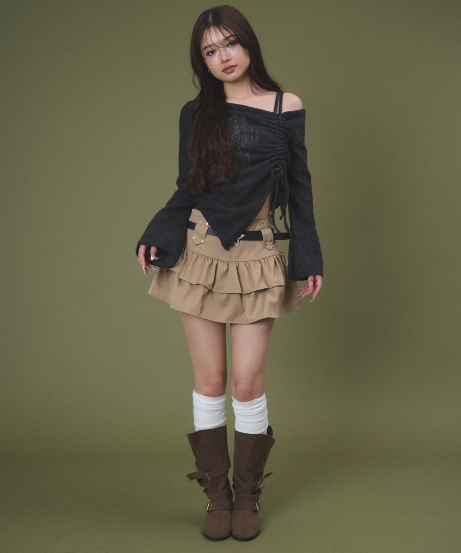 ドロストショルダーグラフィックトップ - Image 10