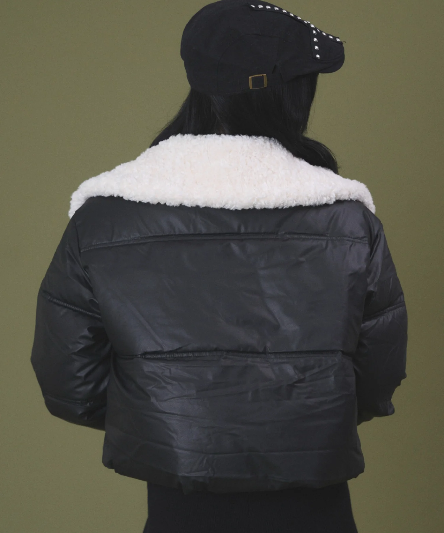 Fファーパデッドブルゾン - Image 5