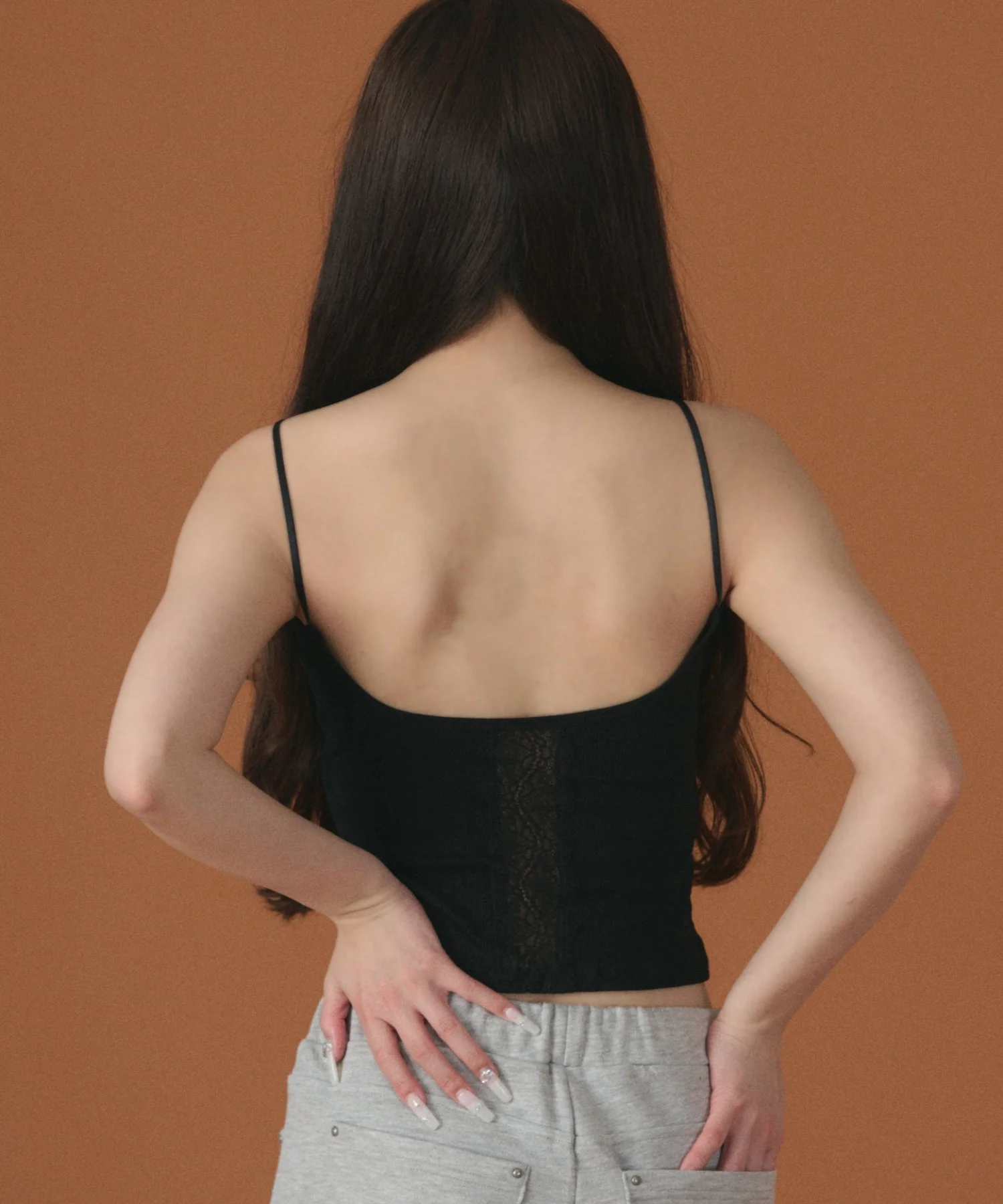 バックレースレイヤードキャミ - Image 5