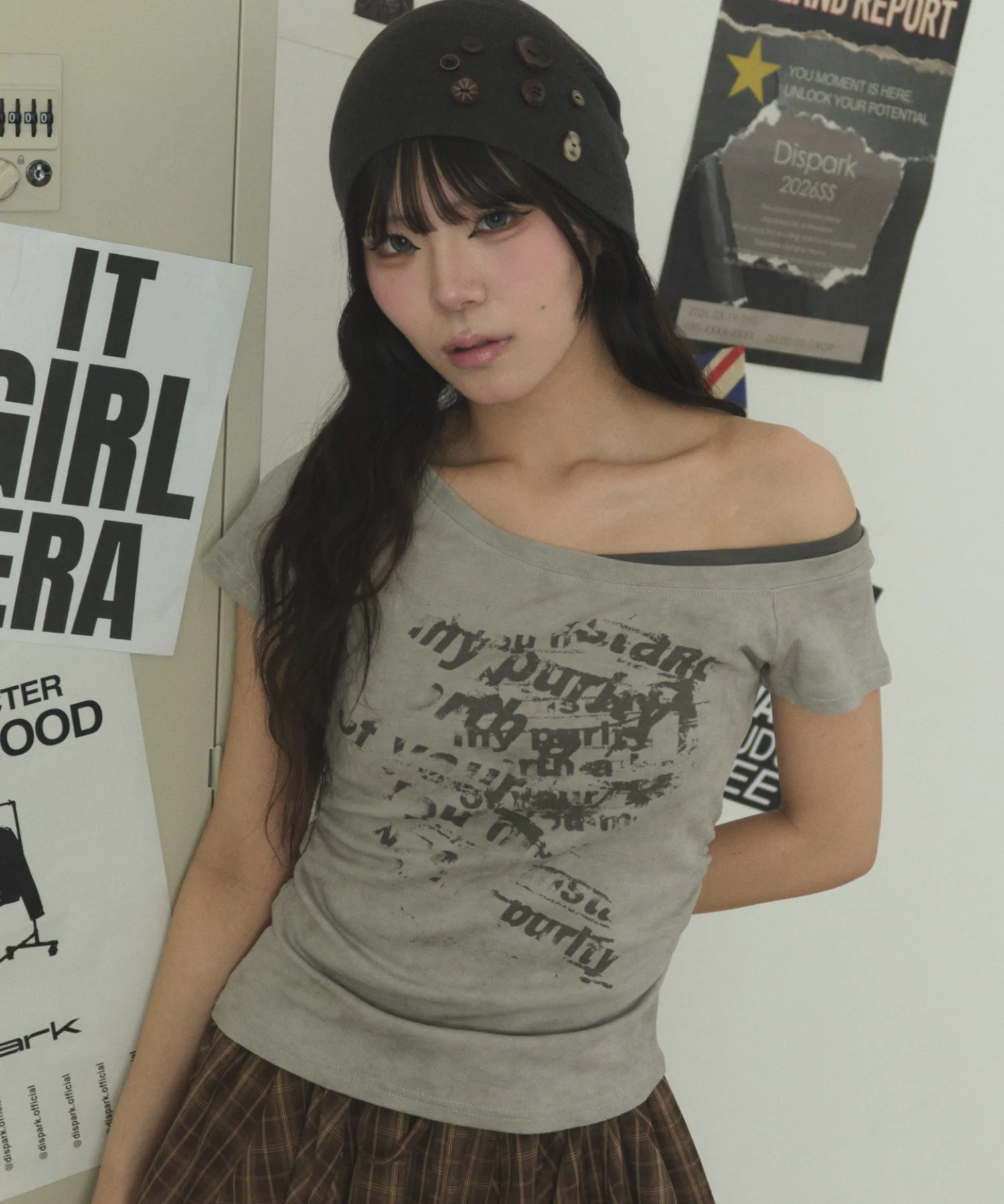 サイドギャザーレイヤードオフショルT - Image 8