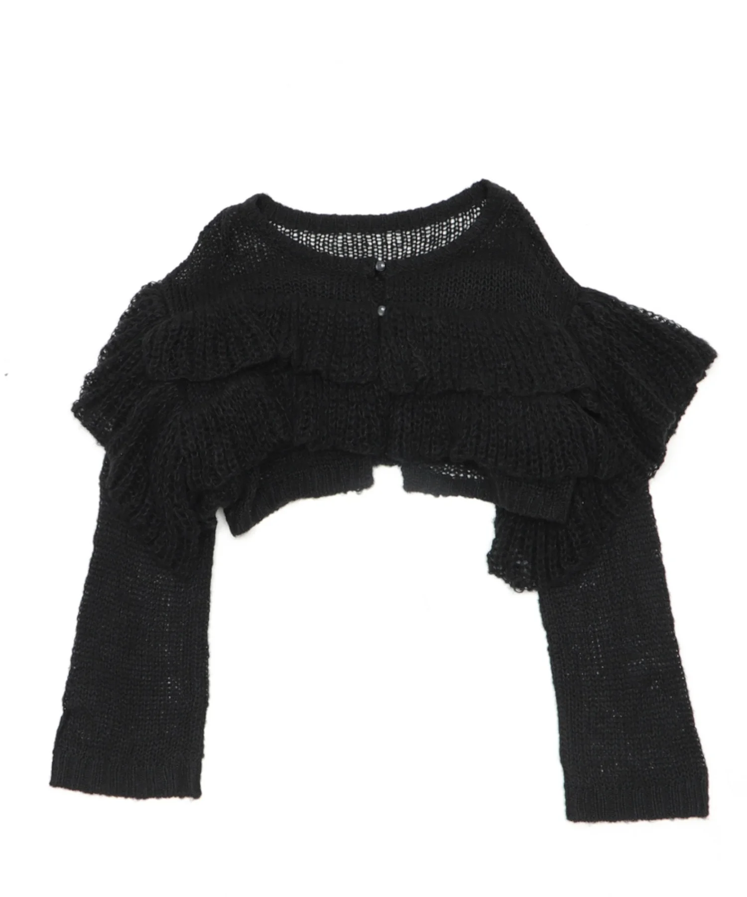 フリルメッシュショートカーデ - Image 15