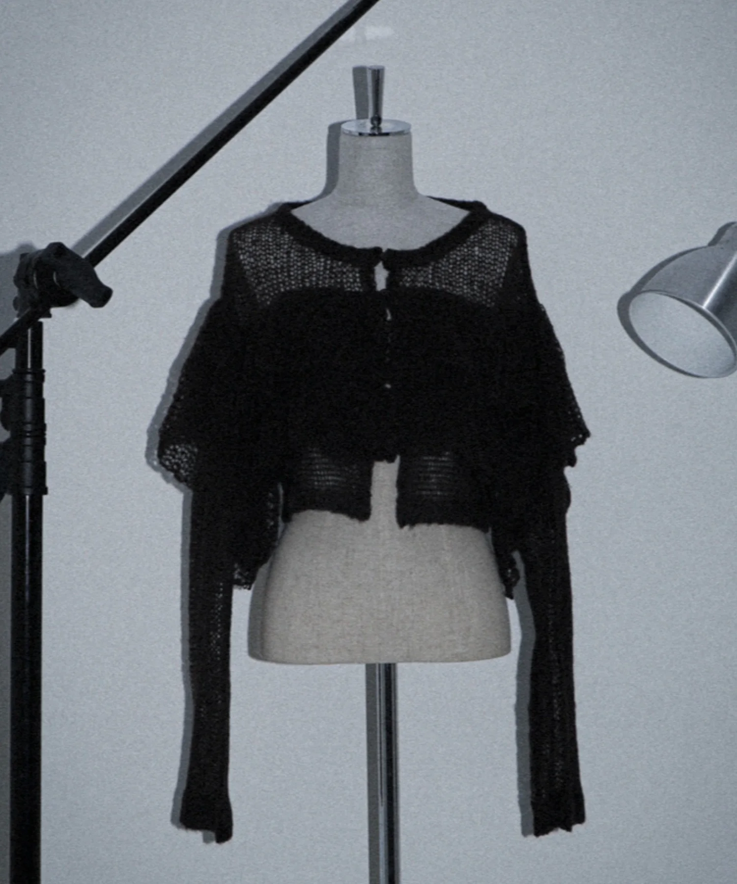 フリルメッシュショートカーデ - Image 4