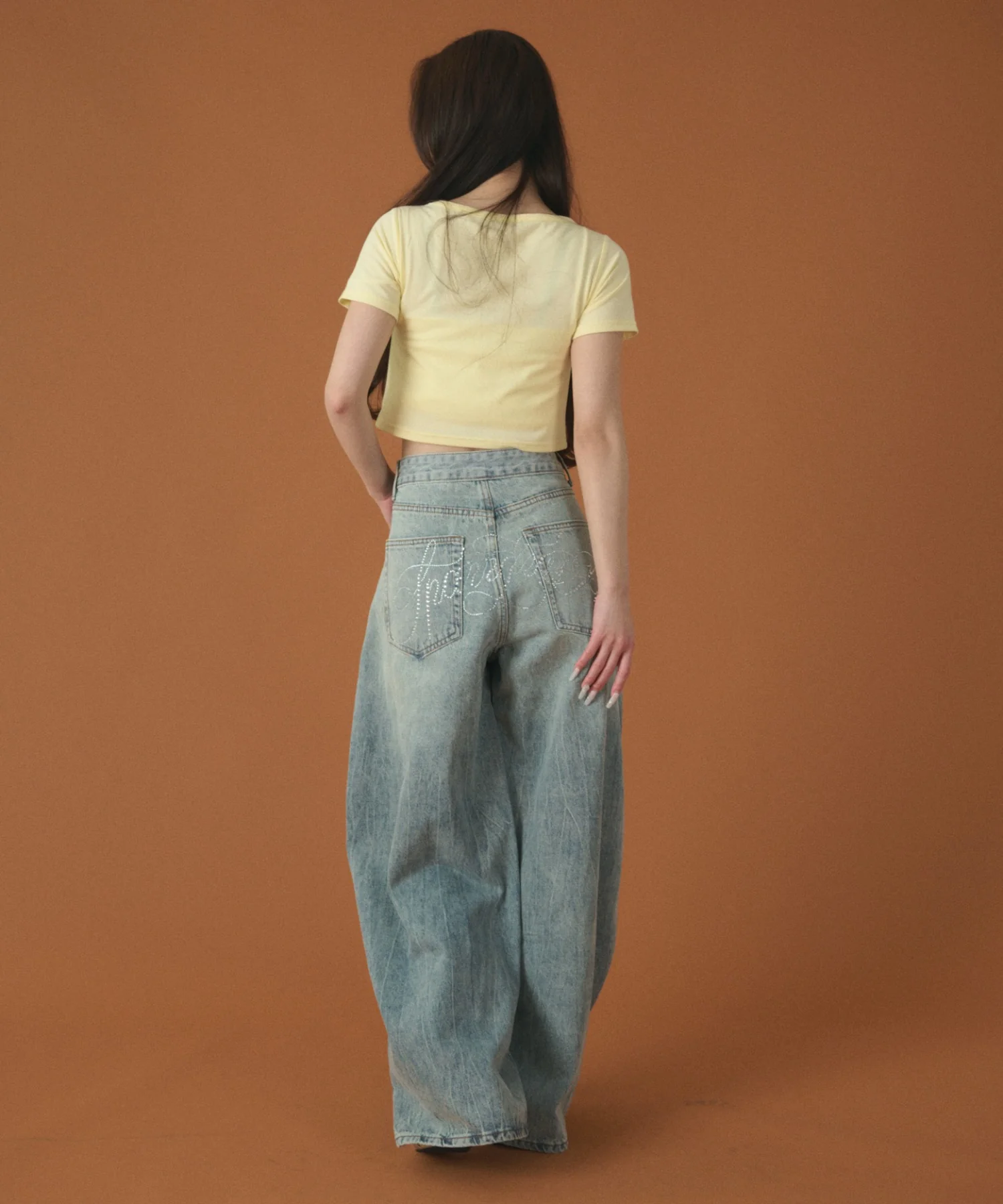 ラインストーンbackロゴデニム - Image 3