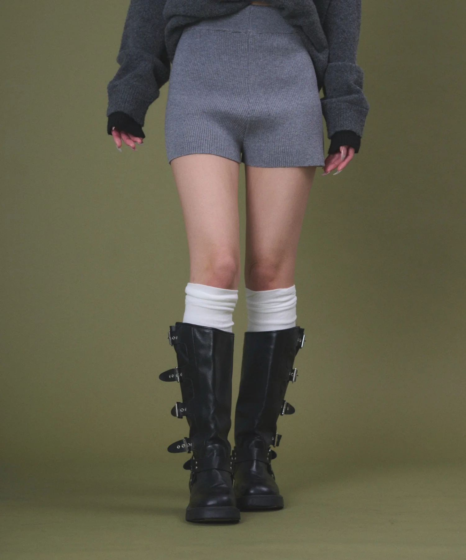リブニットショートパンツ - Image 5