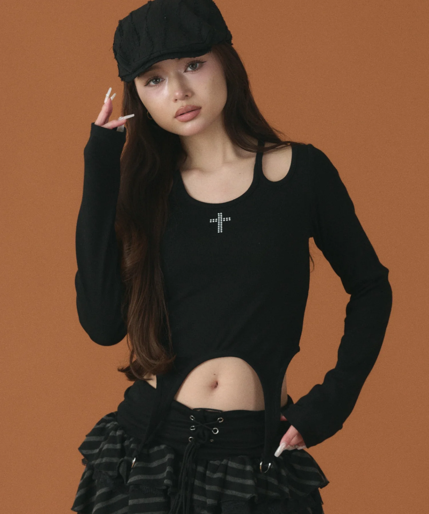 クロスデザインガータートップ - Image 18