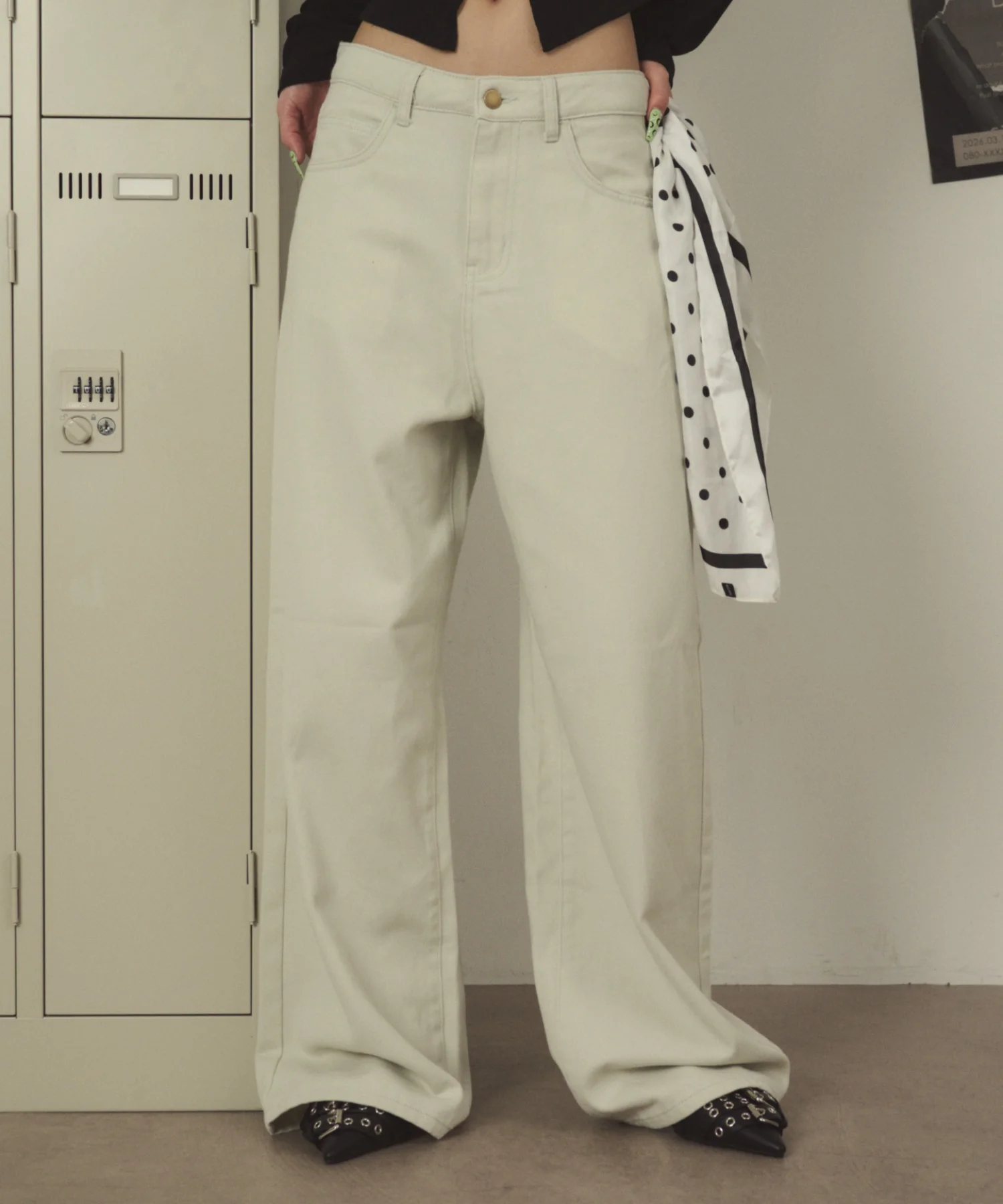 ウォッシュドワイドパンツ - Image 2