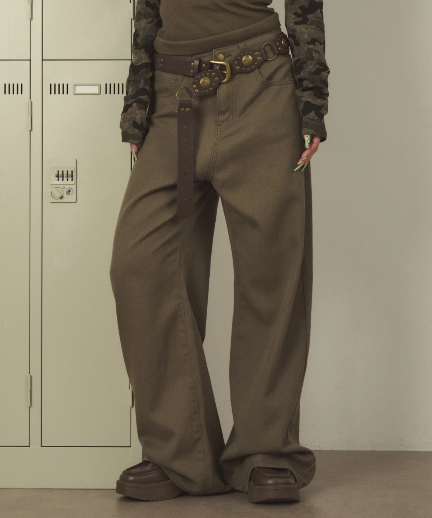ウォッシュドワイドパンツ - Image 5