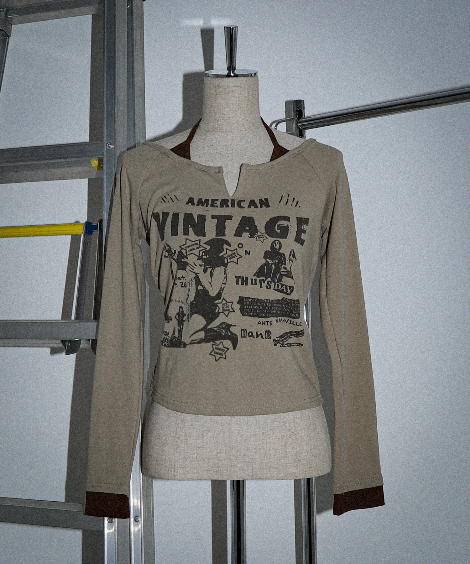 キャミレイヤードグランジトップ - Image 3