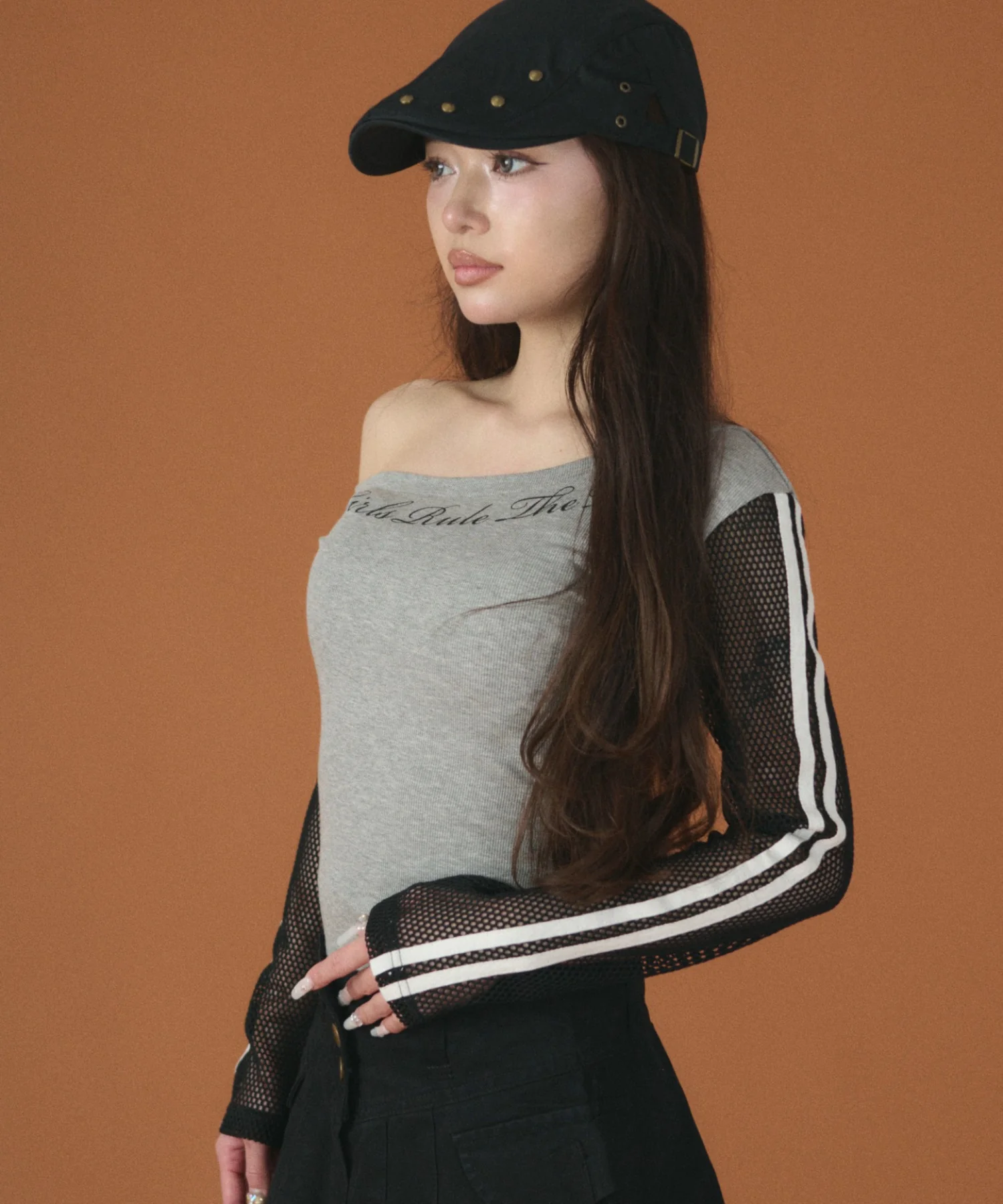 メッシュスリーブワンショルダー - Image 3