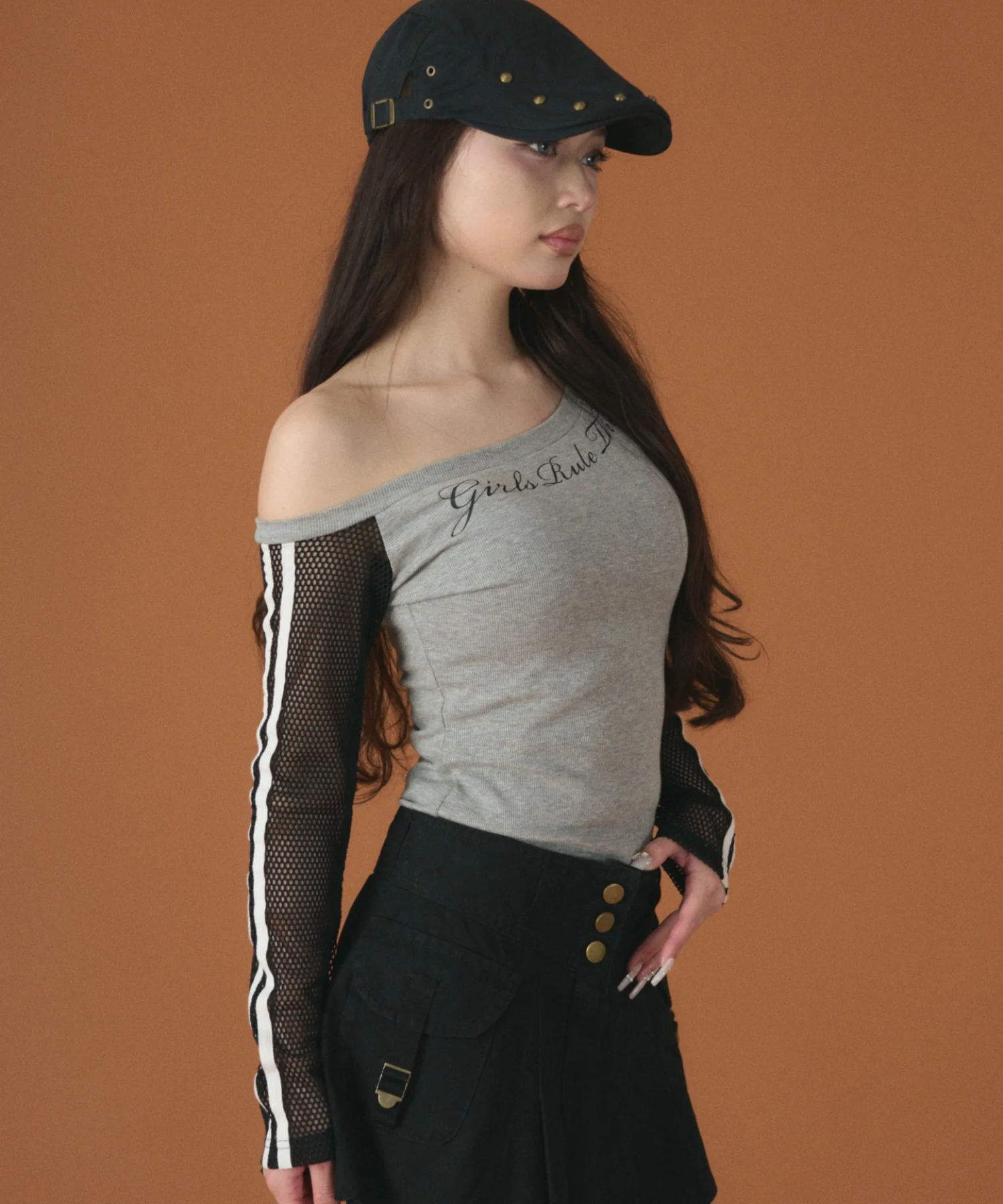 メッシュスリーブワンショルダー - Image 5