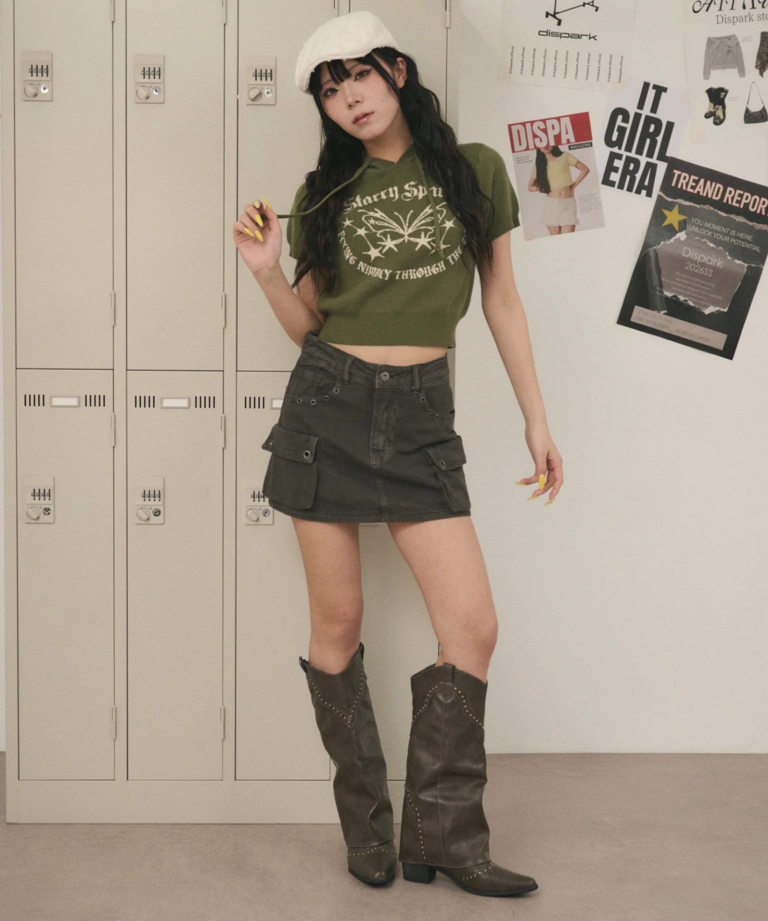 グラフィックニットフーディー - Image 3