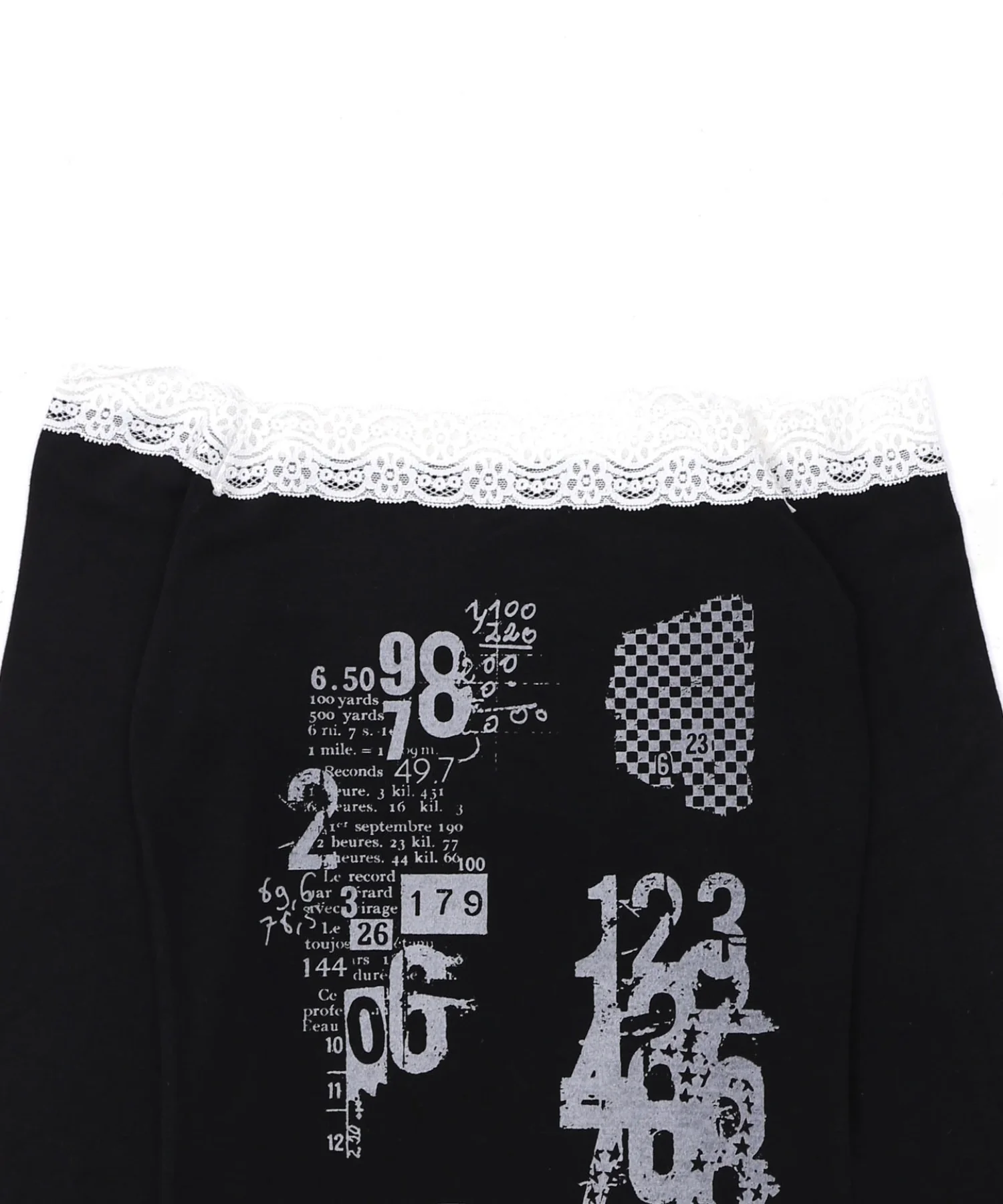 レースオフショルプリントップ - Image 8