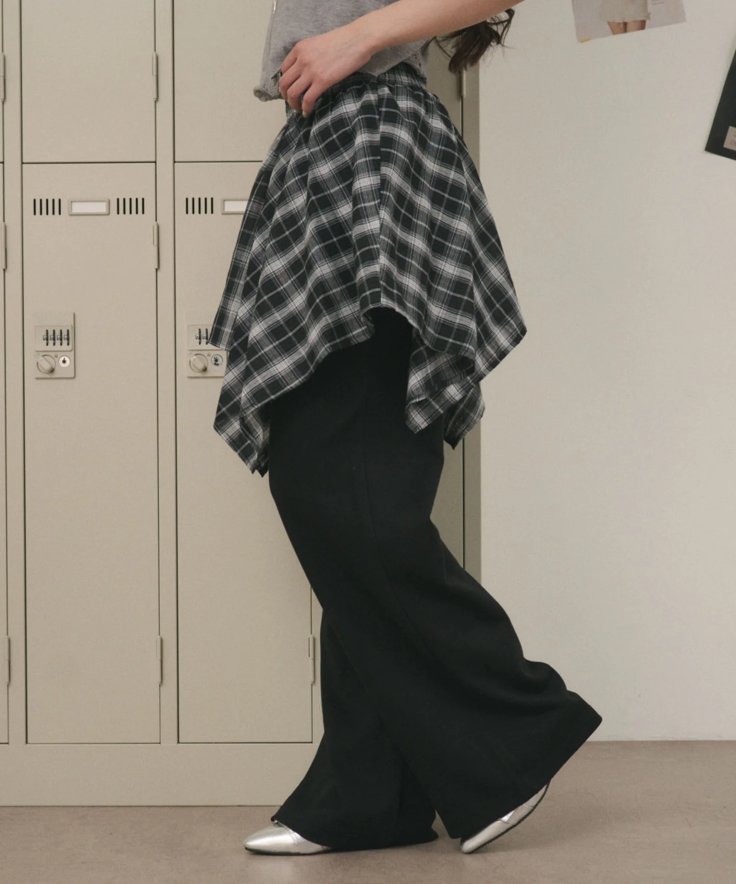 フェイクレイヤードフレアパンツ - Image 10