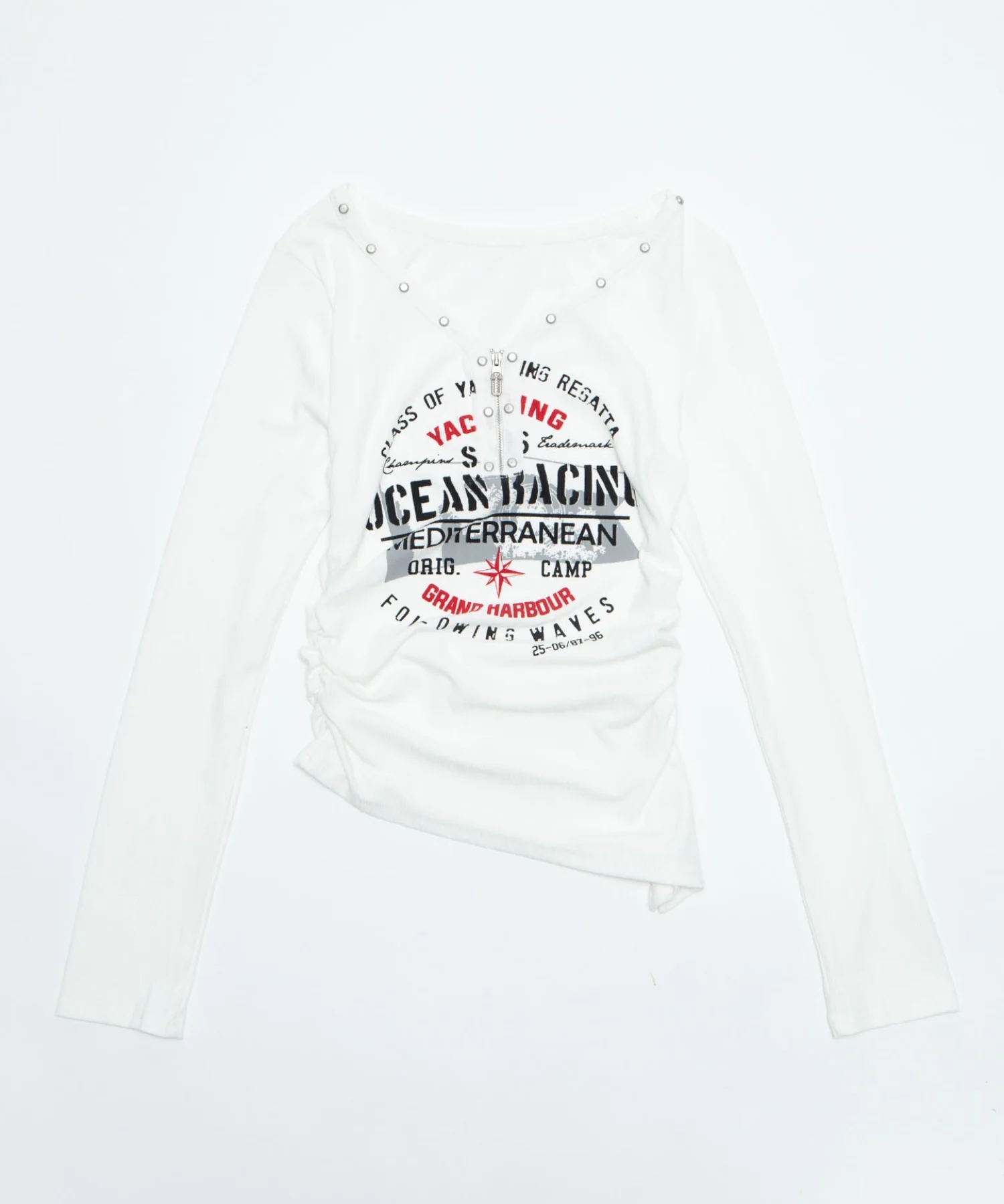 スタッズジップVネックT - Image 13