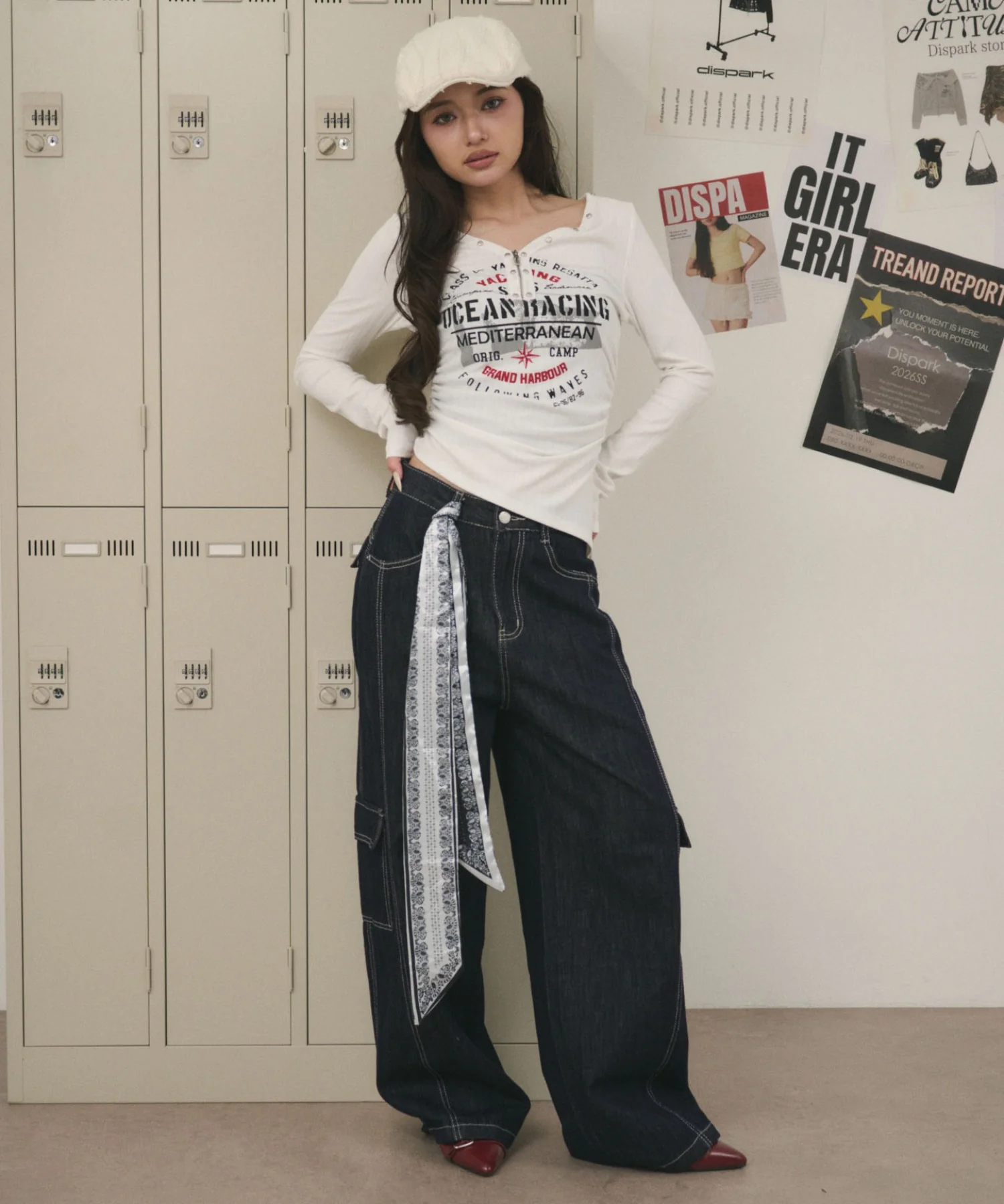 スタッズジップVネックT - Image 5