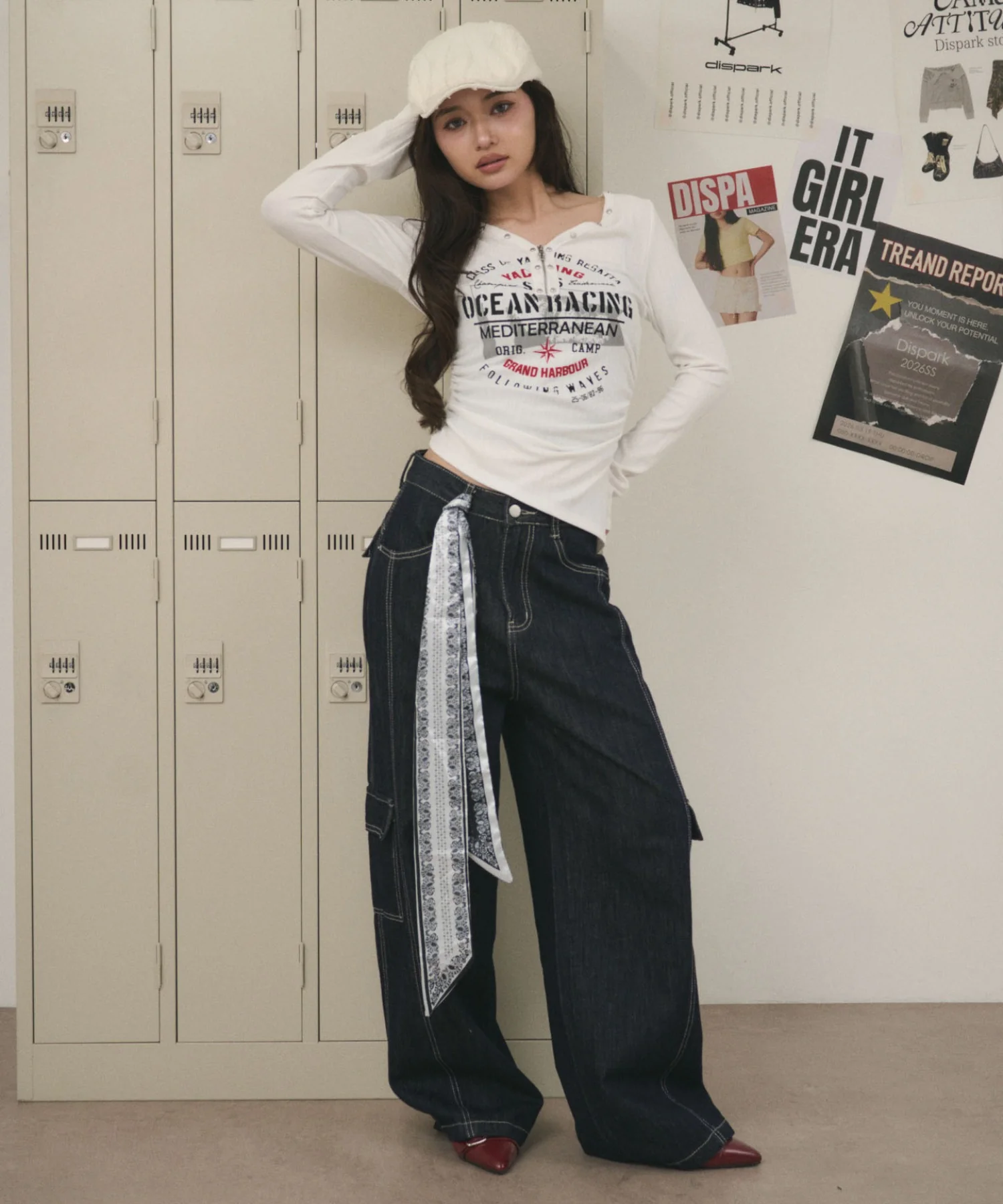 スタッズジップVネックT - Image 9