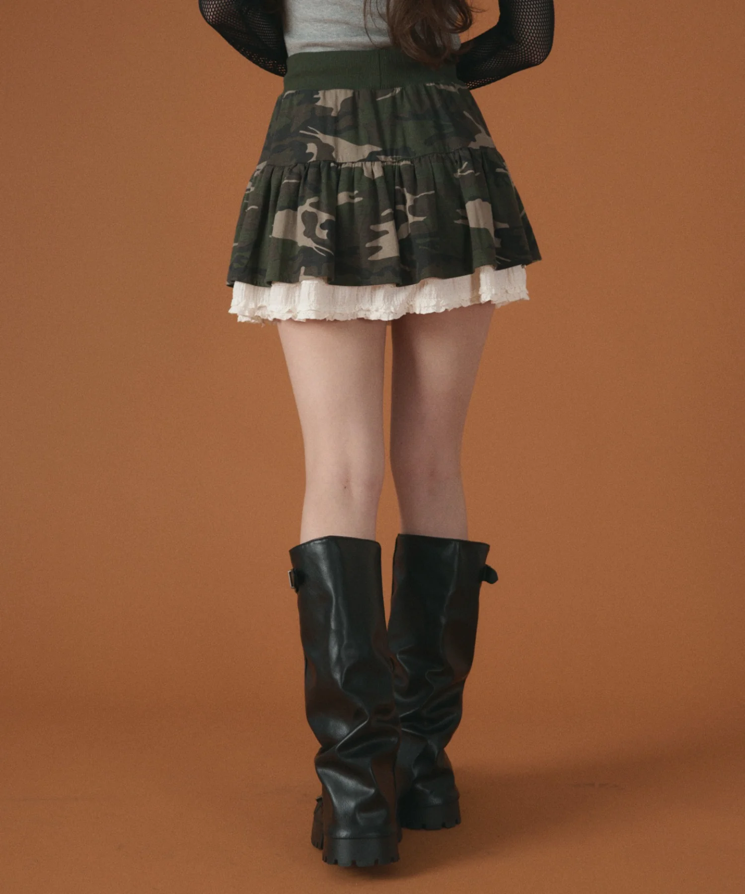 レースドッキングカモフラスカート - Image 5