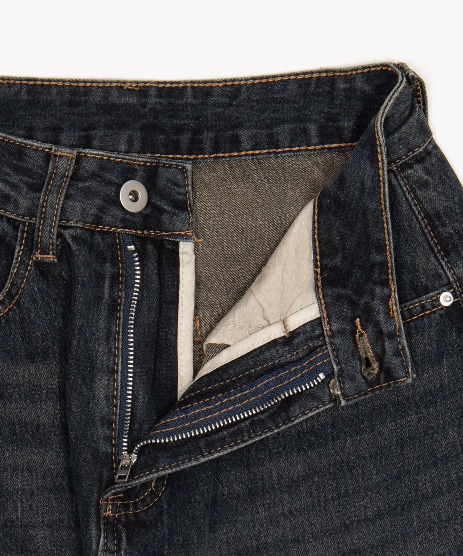 バックベルトクロスバギーデニム - Image 13