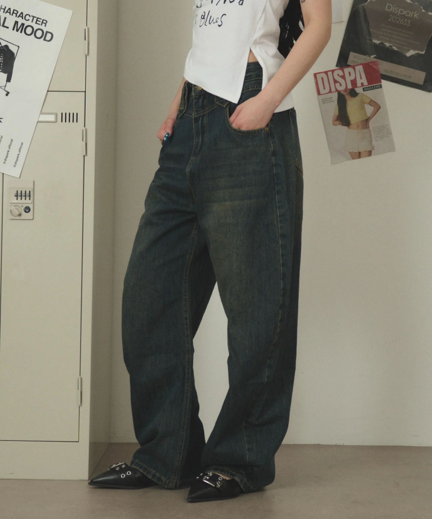 ウエストデザインバギーデニム - Image 6