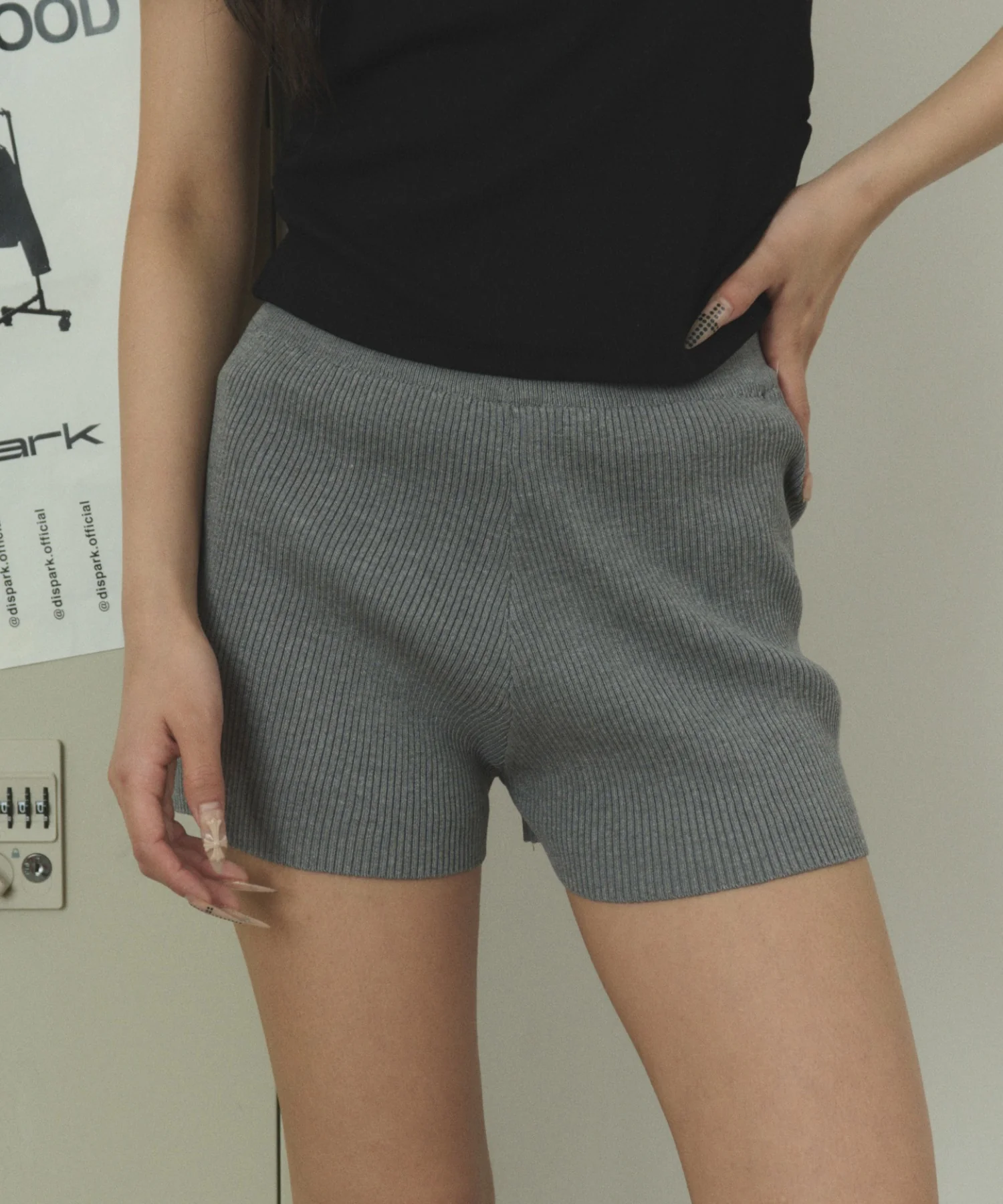 リブニットショートパンツ - Image 5