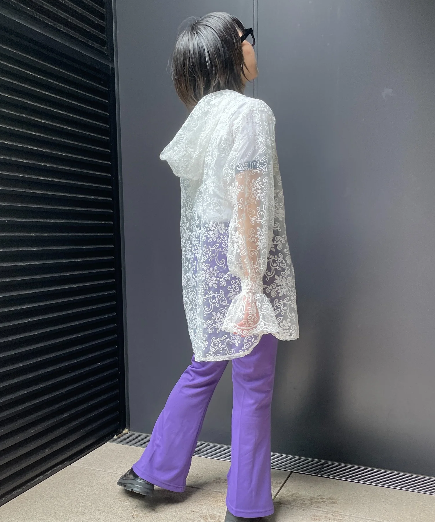 【低身長向け】ポンチピンタックフレアパンツ - Image 22