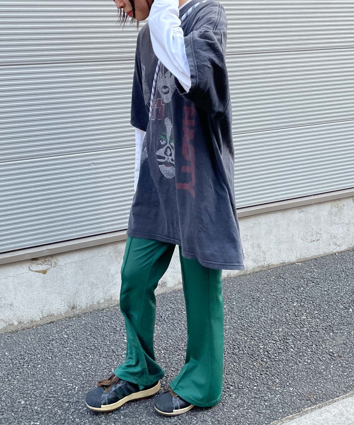 【低身長向け】ポンチピンタックフレアパンツ - Image 4